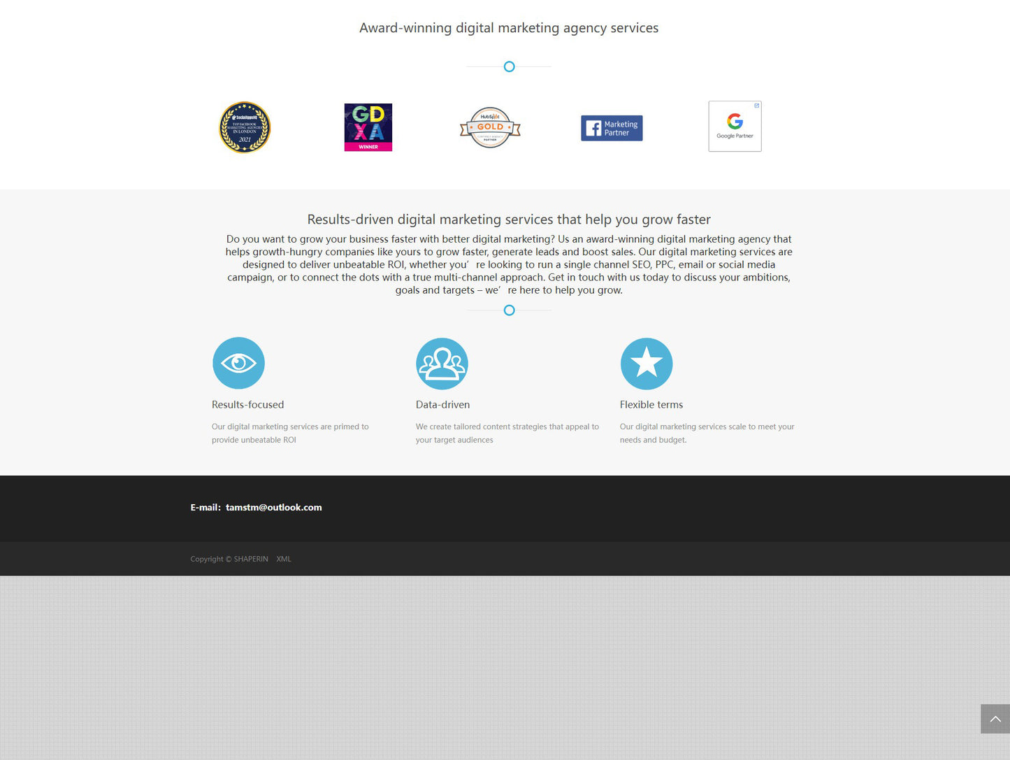 SHAPERIN On-line advertising and marketing services Award-winning digital marketing agency services