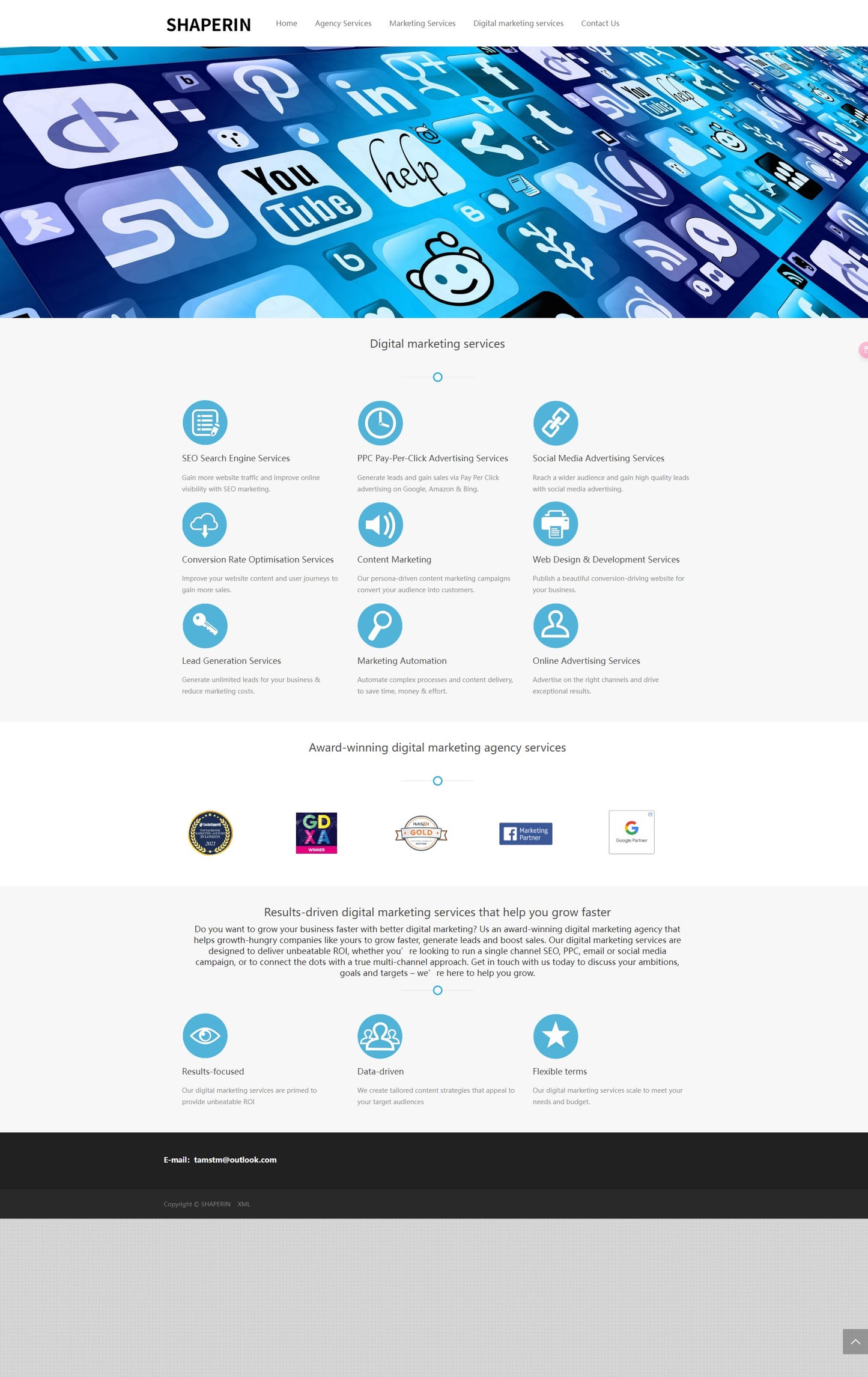 SHAPERIN On-line advertising and marketing services Award-winning digital marketing agency services