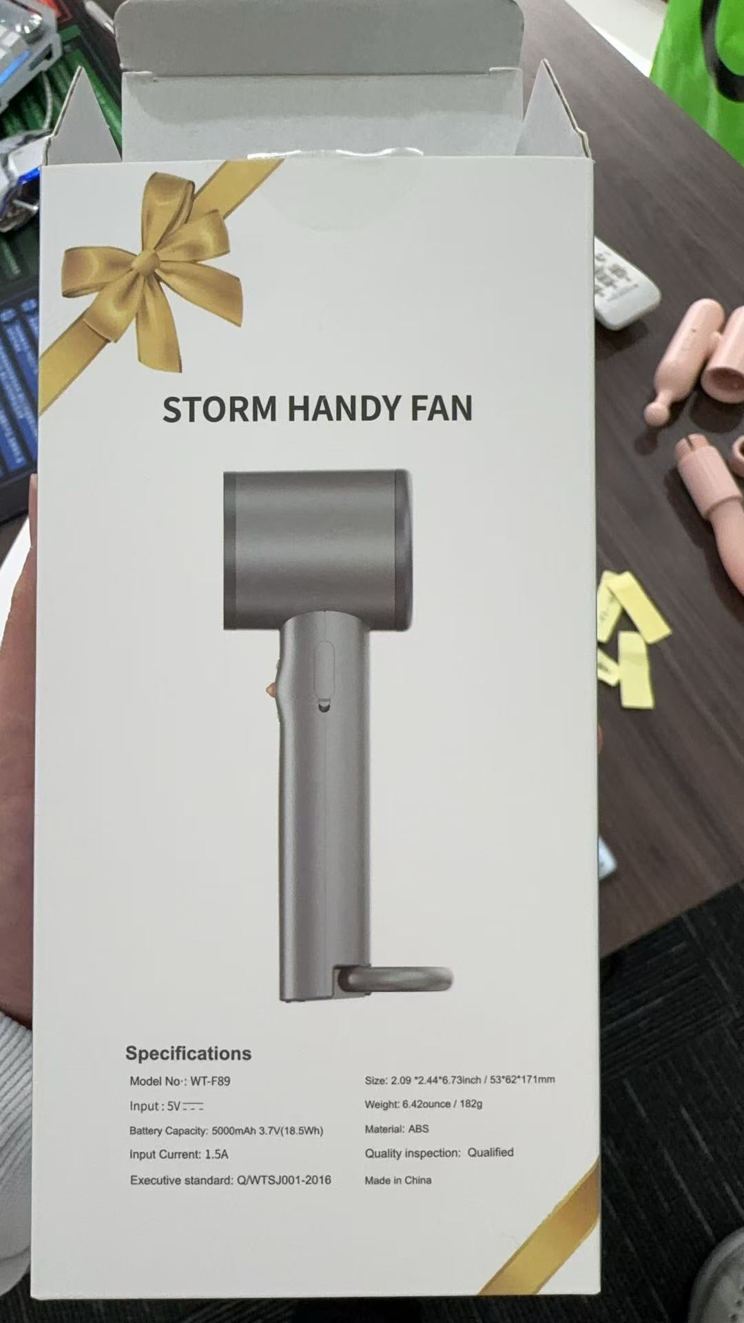 Xyphora storm handy fan Portable Handheld Fan, Portable Fan Rechargeable, USB Rechargeable Foldable Fan