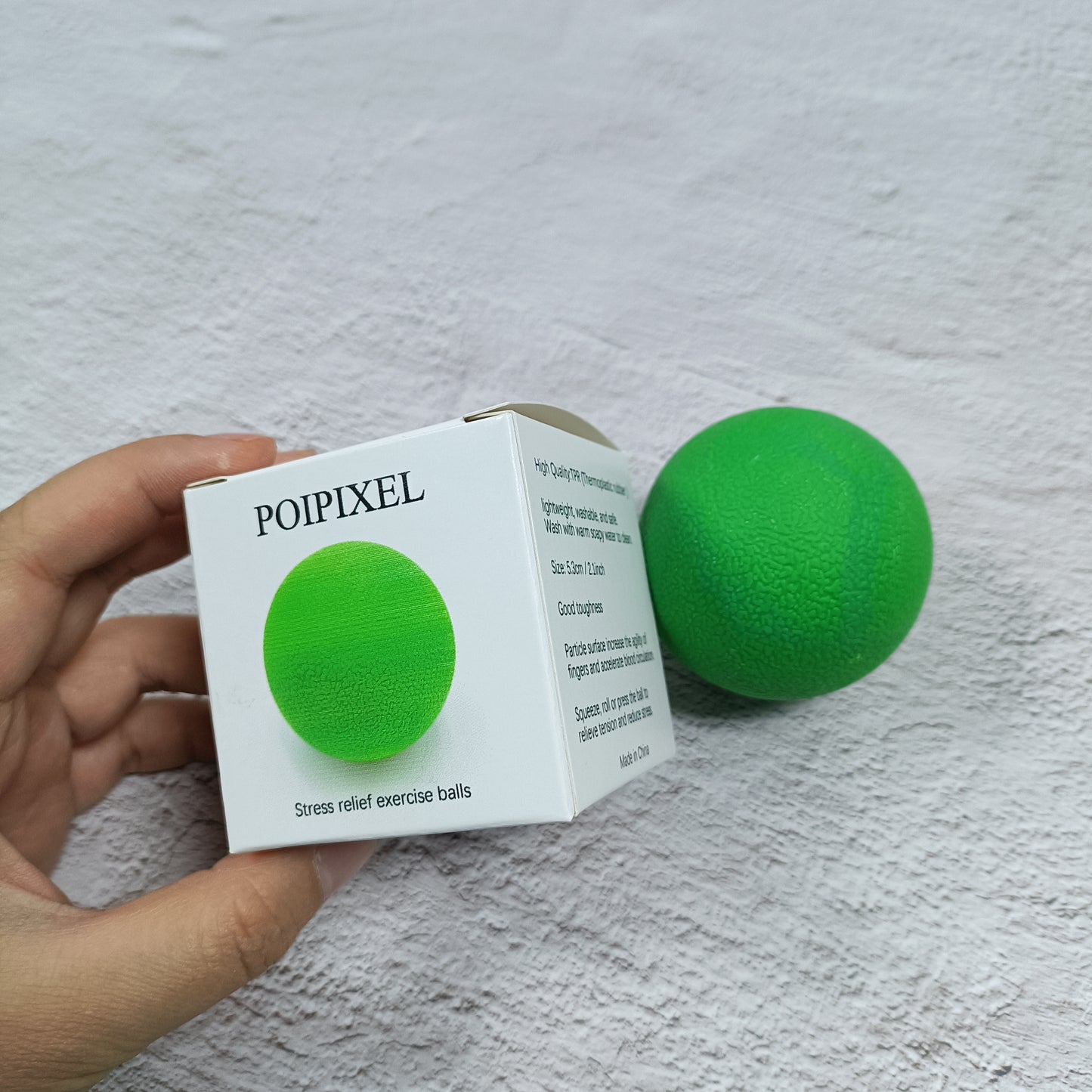 POIPIXEL Stress relief exercise balls Stress Balls for Adults, Squeeze Balls for Hand Therapy