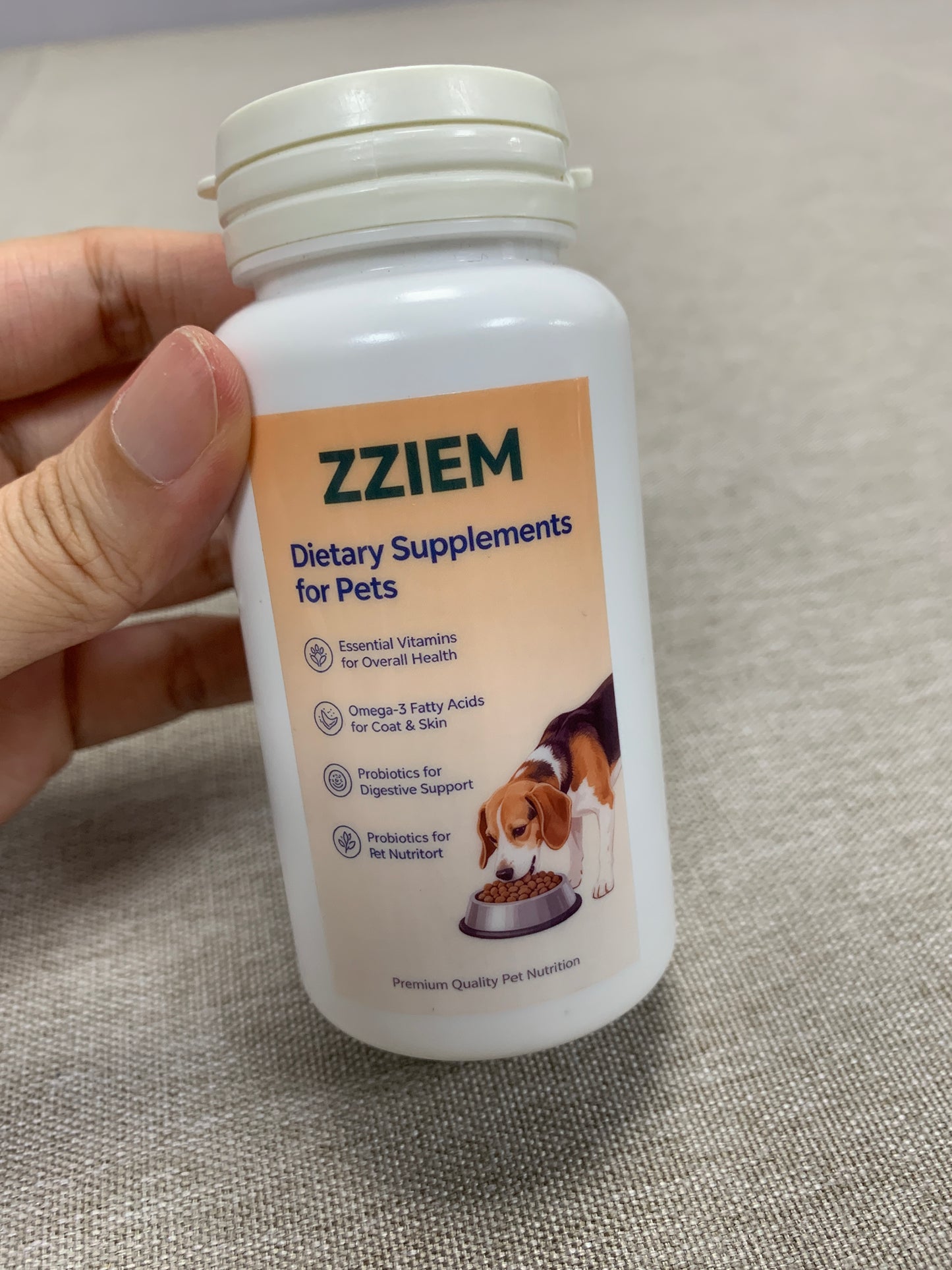 ZZIEM Dietary supplements for pets Petcare Multifunctional Chewable Pet Dietary Supplement, Dog & Cat General Nutrition Snack Tablets