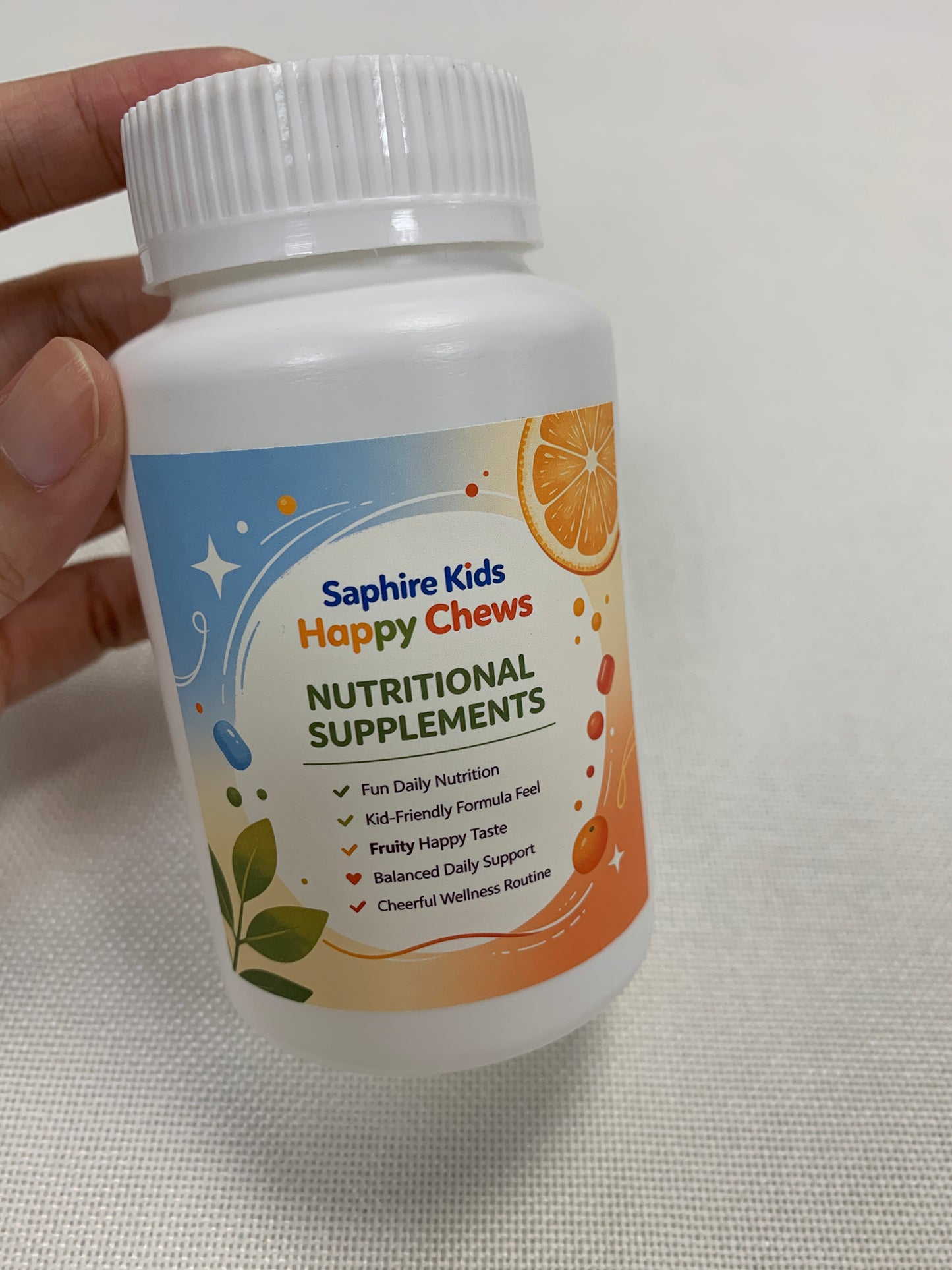 Saphire Kids Happy Chews Nutritional supplements Fruity Flavor Chewable Daily Nutrition for Children