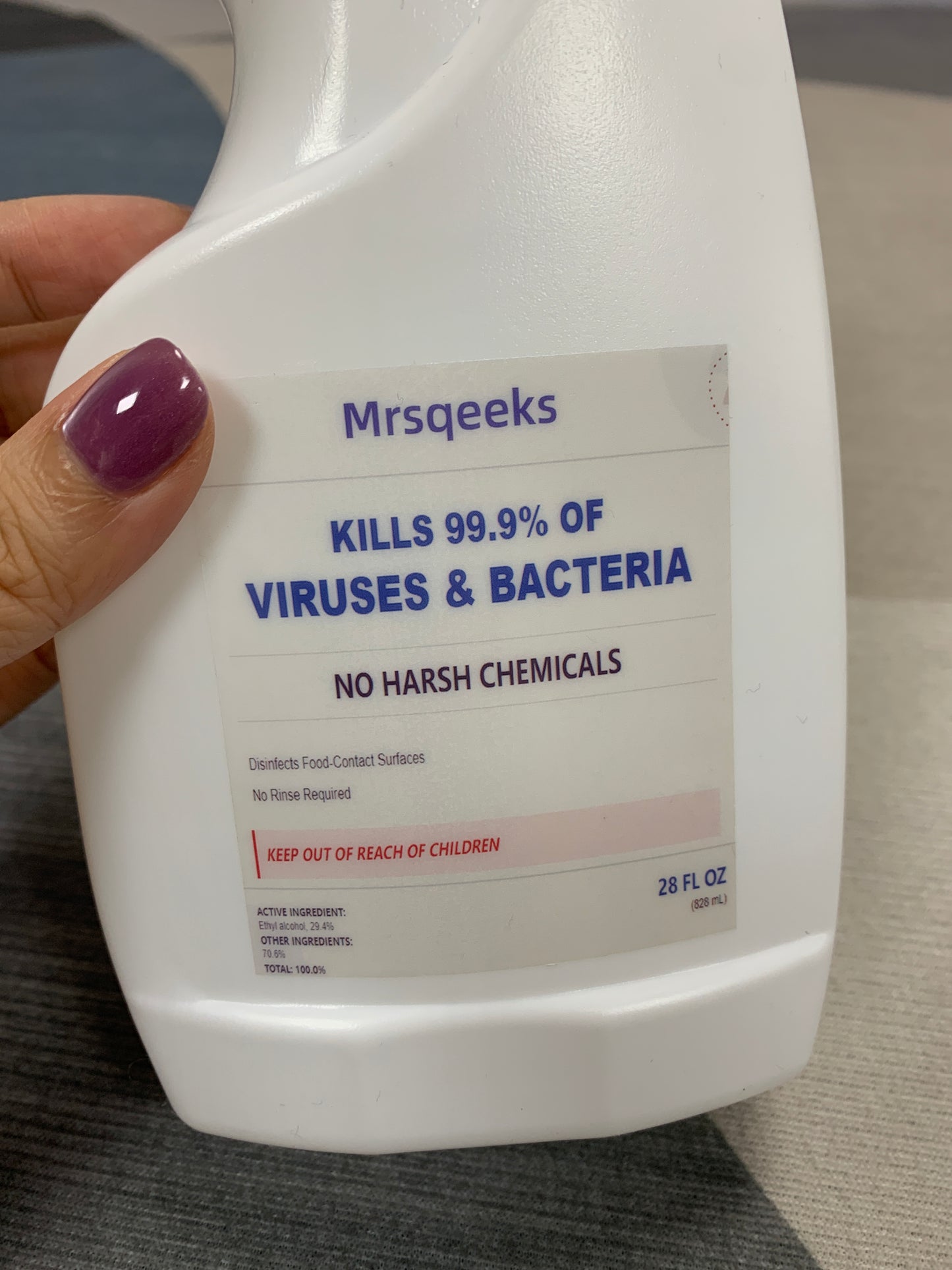 Mrsqeeks Sanitizing preparations for household use