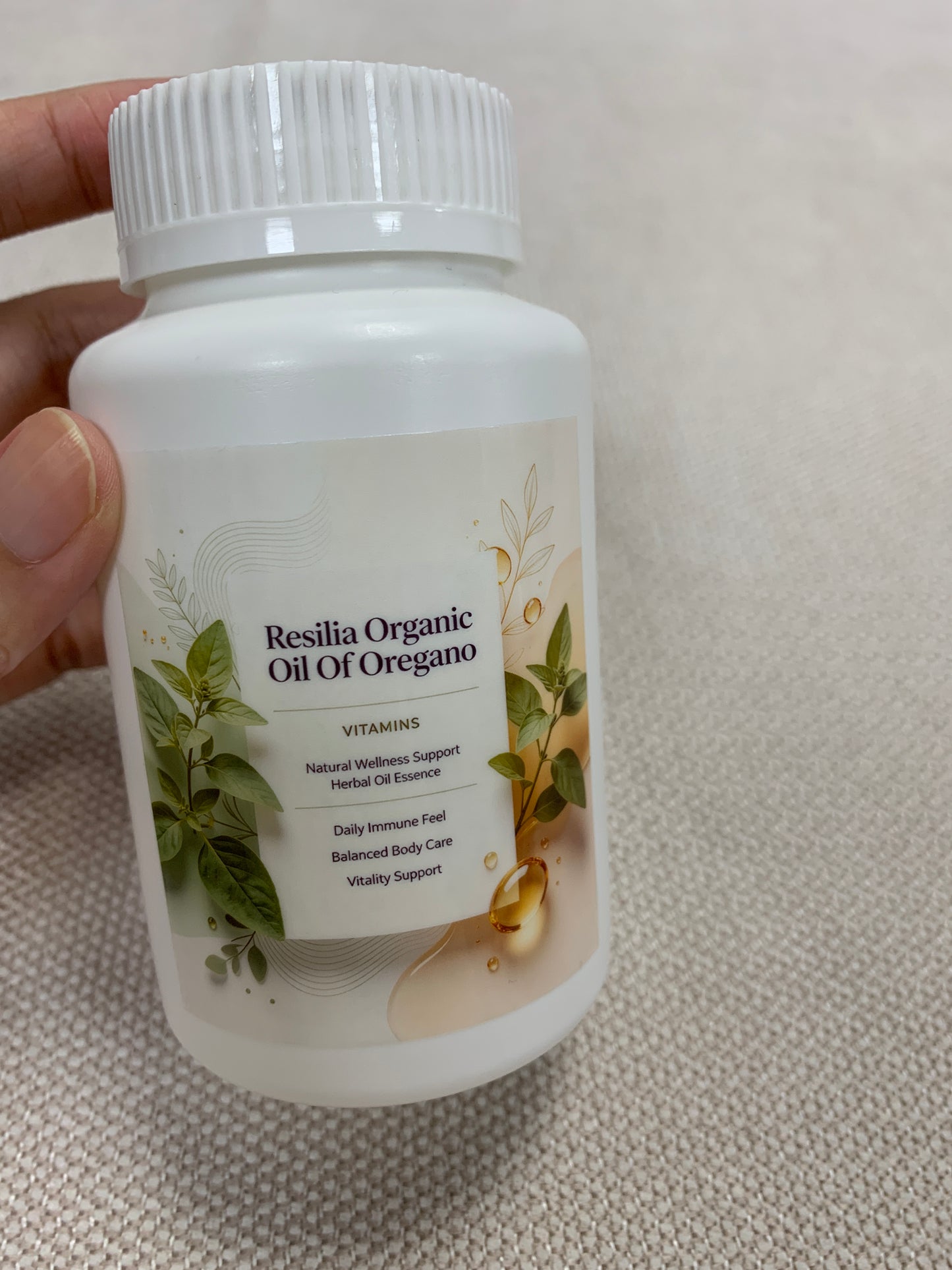 Resilia Organic Oil Of Oregano Vitamins Natural Herbal Extract Dietary Supplement for Daily Immune, Body Balance and Vitality Support