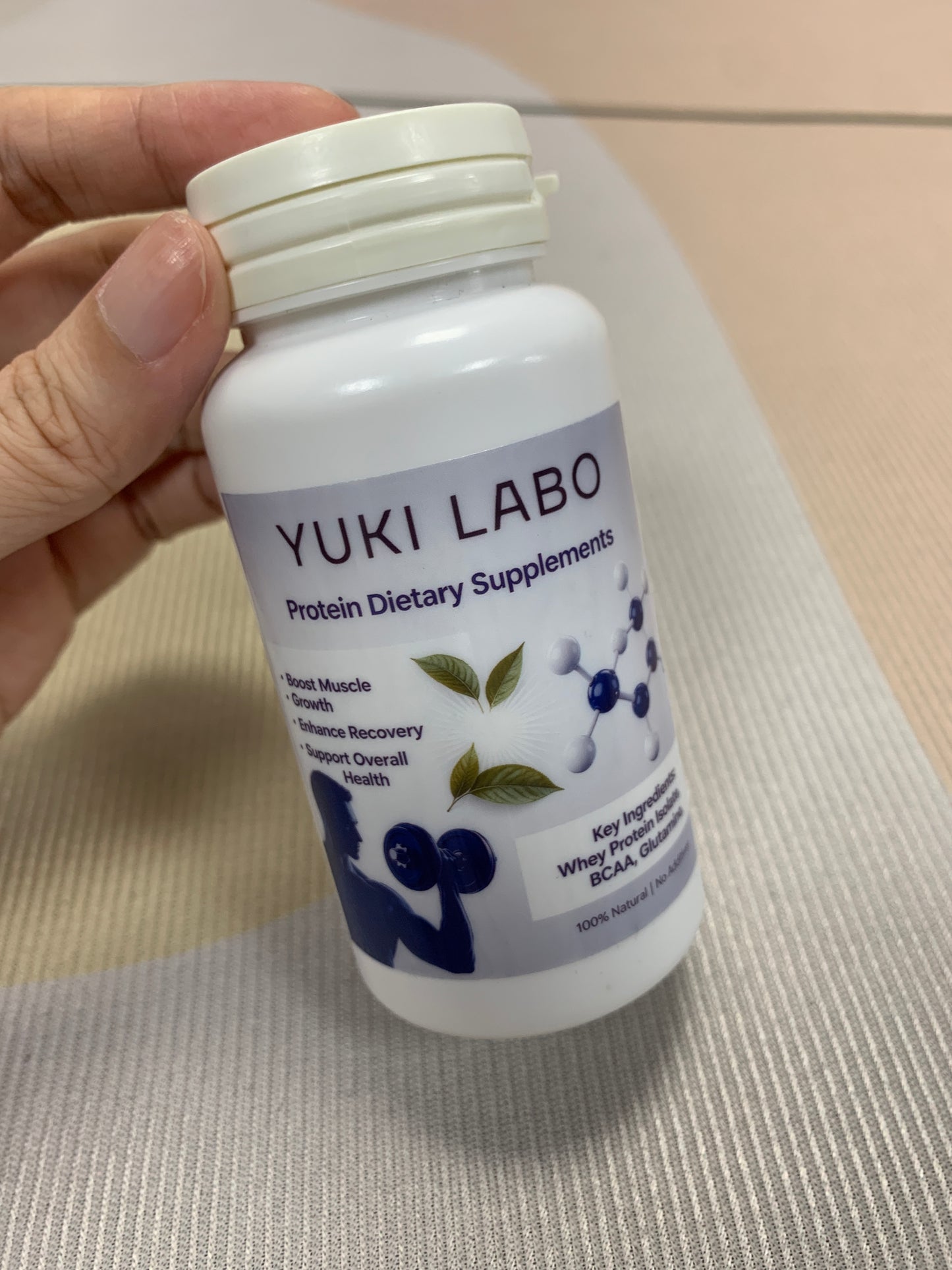 YUKI LABO Protein dietary supplements Whey & Plant Based Protein Powder for Fitness Muscle Recovery Daily Nutrition Supplement