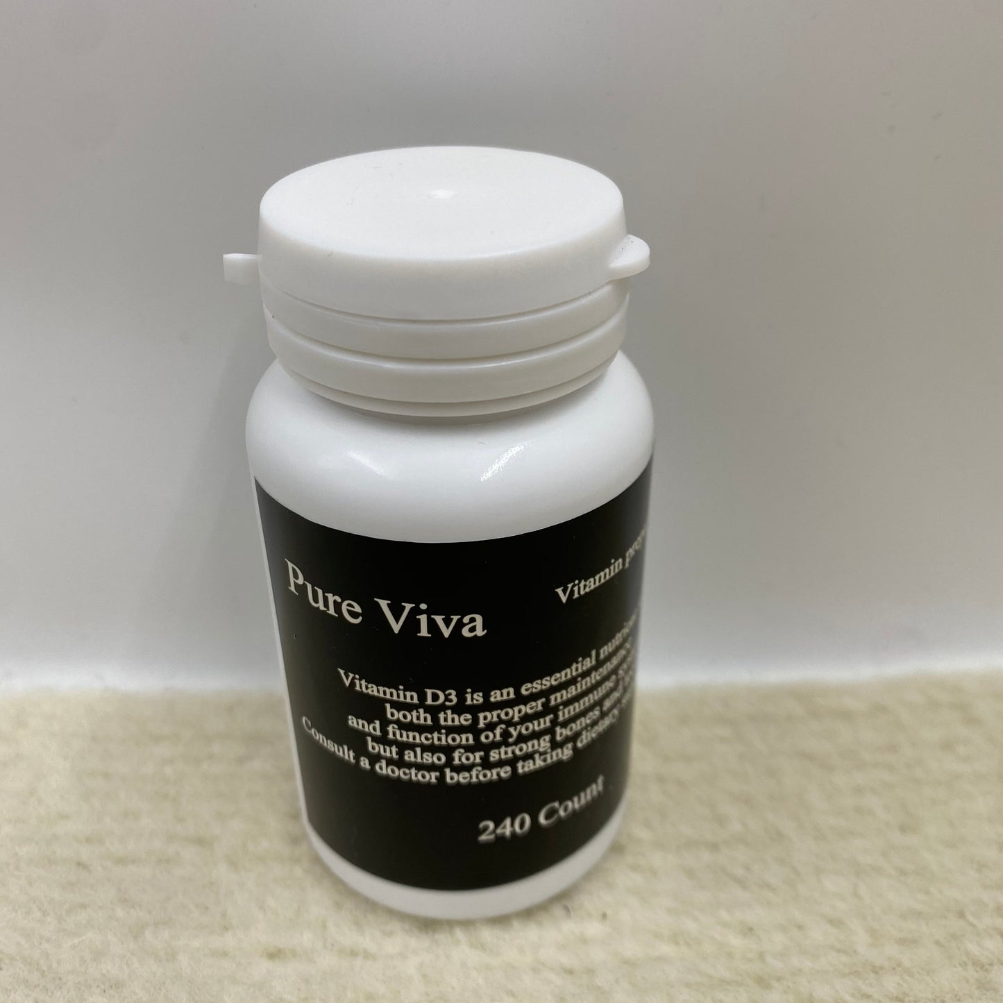 Pure Viva Vitamin preparations Cholecalciferol, D3 Supplement, Vitamin D 5000 IU