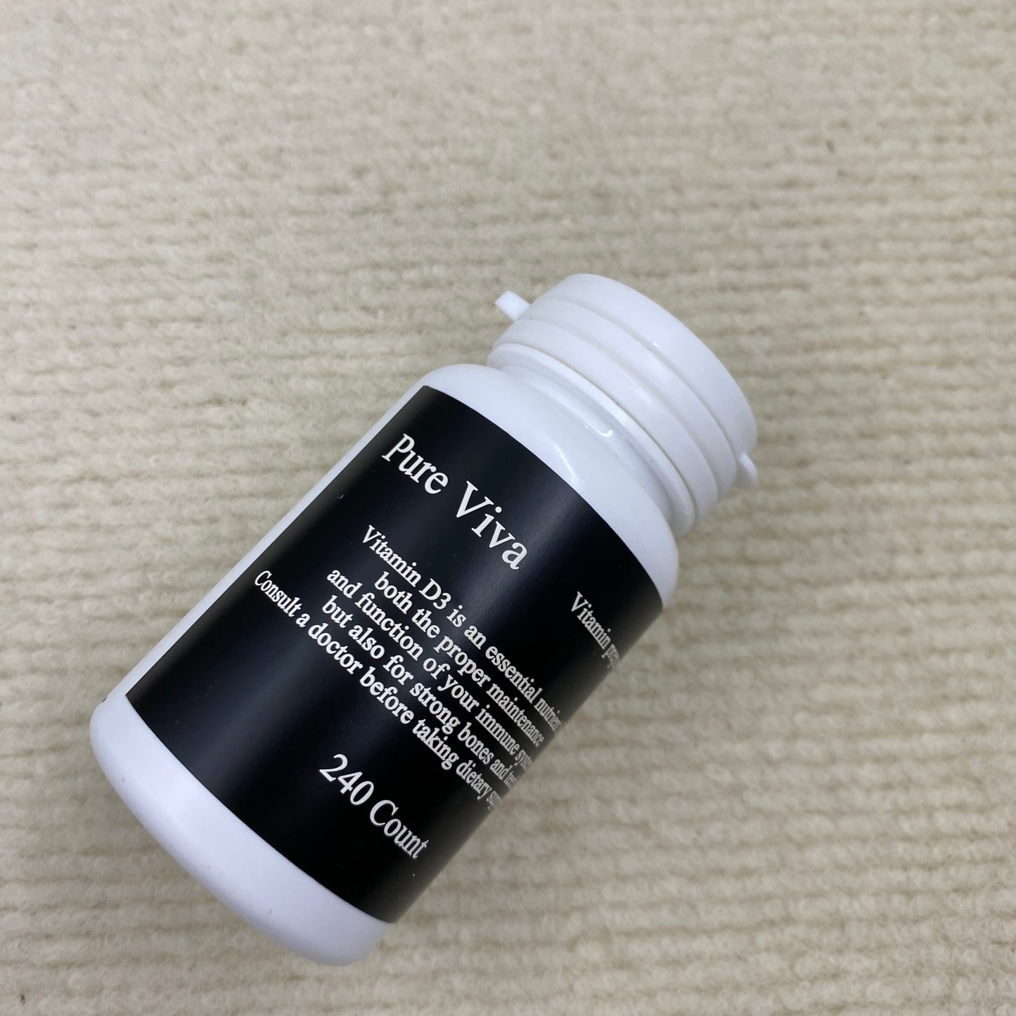 Pure Viva Vitamin preparations Cholecalciferol, D3 Supplement, Vitamin D 5000 IU