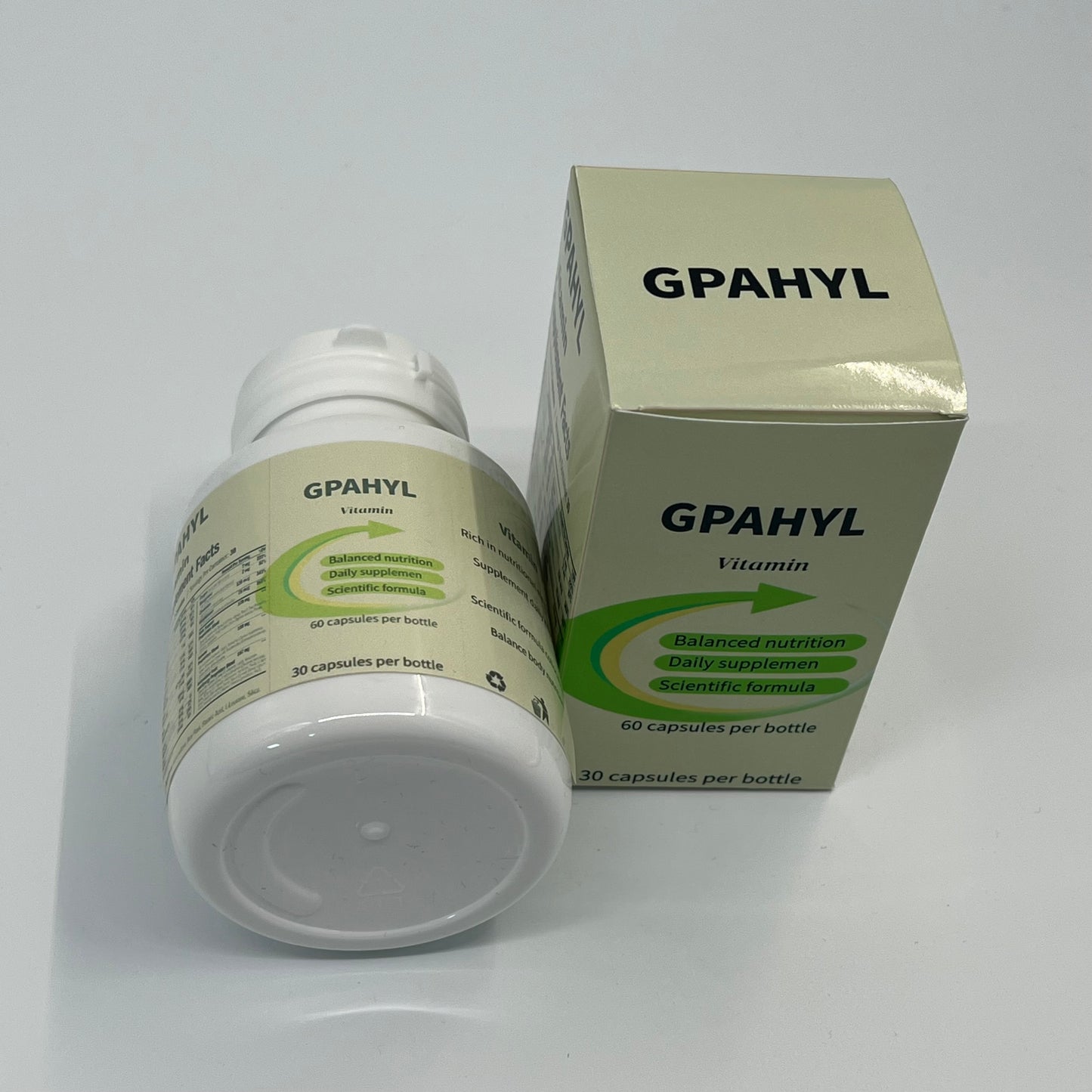 GPAHYL Vitamins Comprehensive Multivitamin Tablets Daily Health Care Nutrient Tablets Body Vitality Supplement Pills