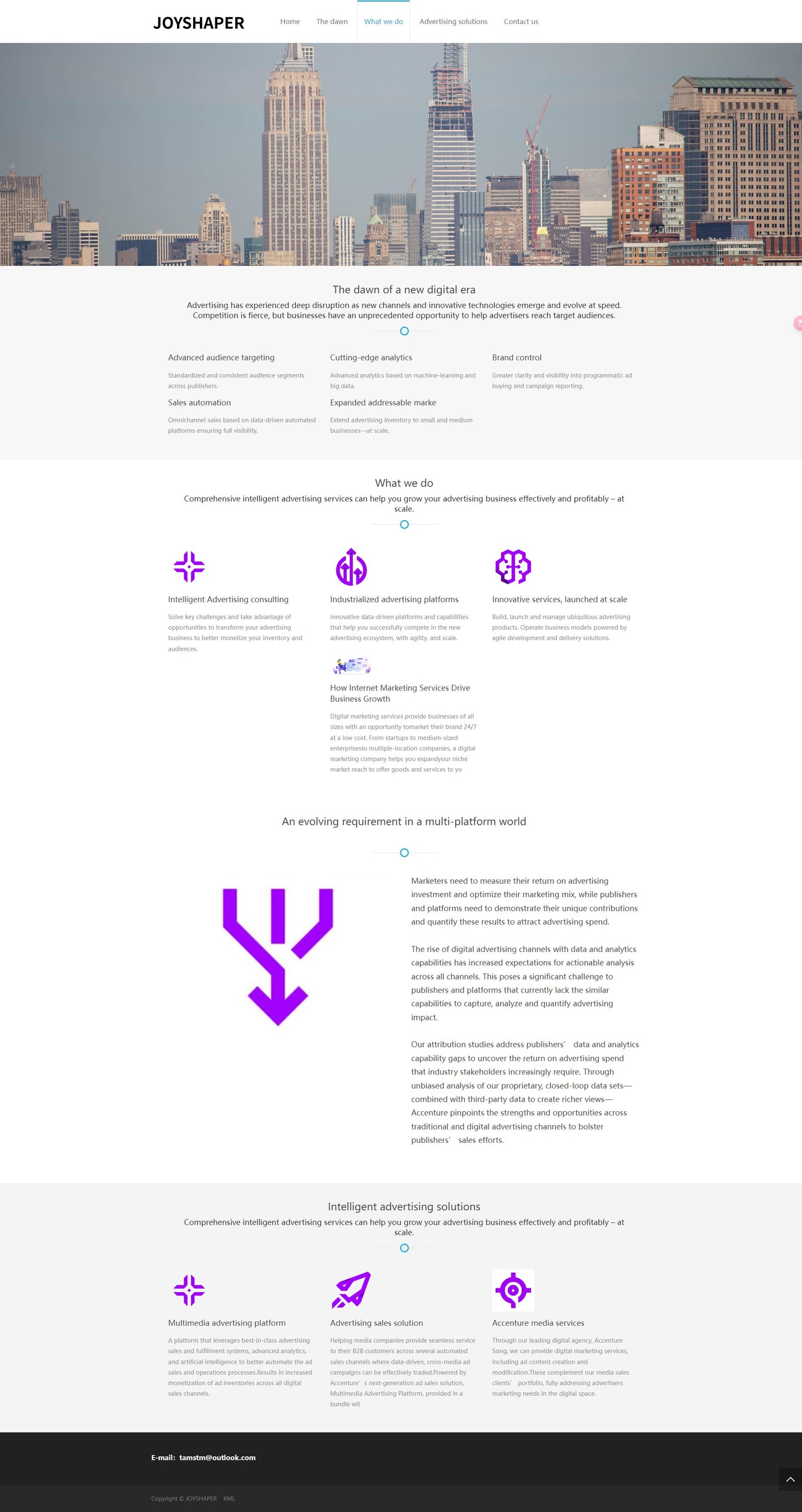 JOYSHAPER Advertising and advertisement services The dawn of a new digital era