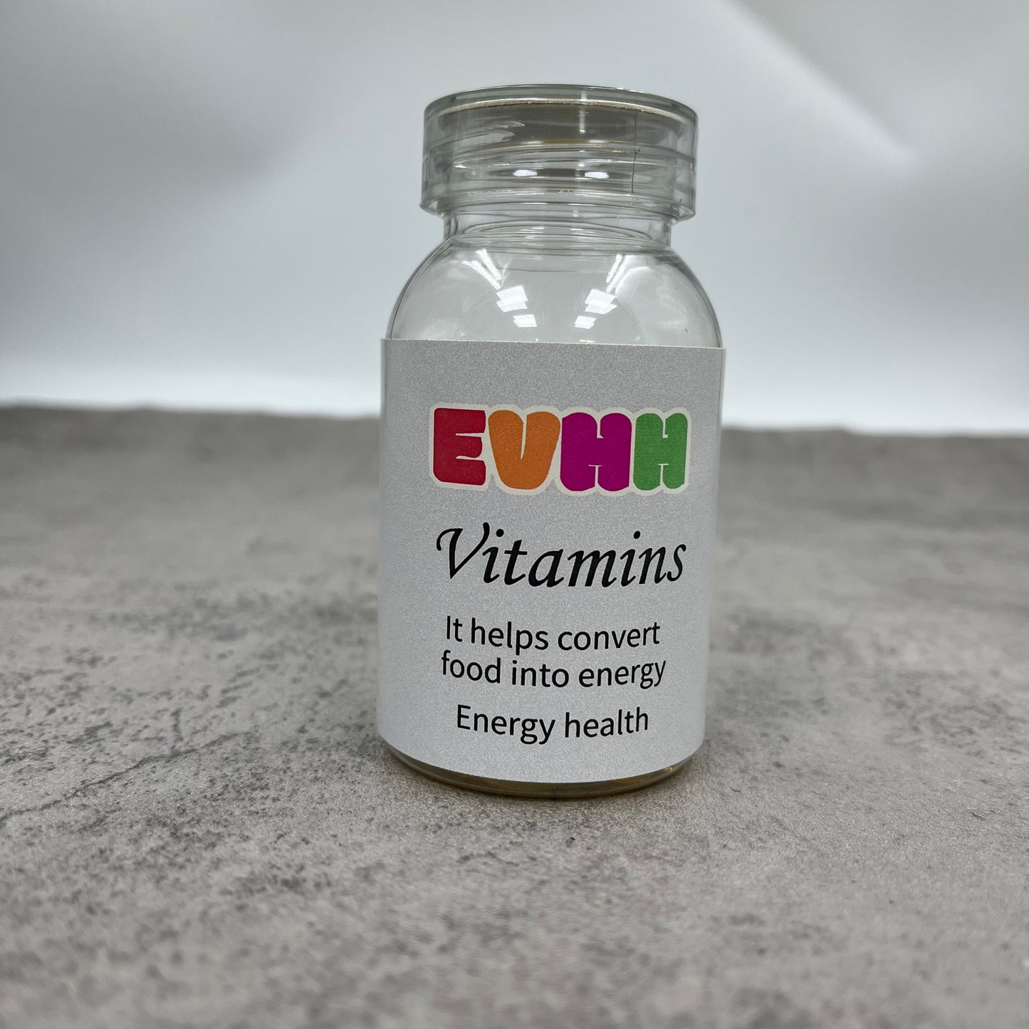 EVHH Vitamins Take two capsules daily. Our high bioavailability formula promotes rapid and proper absorption.