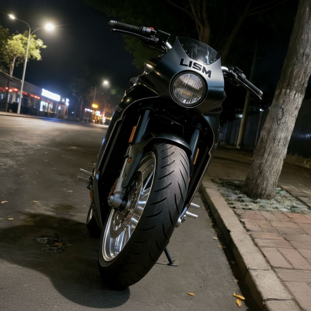 LISM Motorcycles Street Legal 5-Speed Sport Bike | High-Performance Gas Engine | Front & Rear Disc Brakes | Racing-Inspired Design for Adults