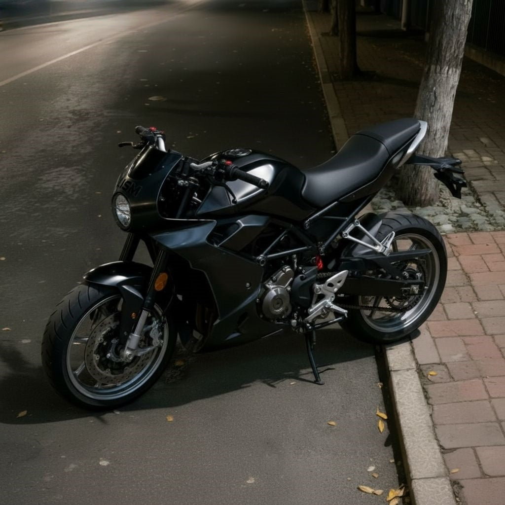 LISM Motorcycles Street Legal 5-Speed Sport Bike | High-Performance Gas Engine | Front & Rear Disc Brakes | Racing-Inspired Design for Adults