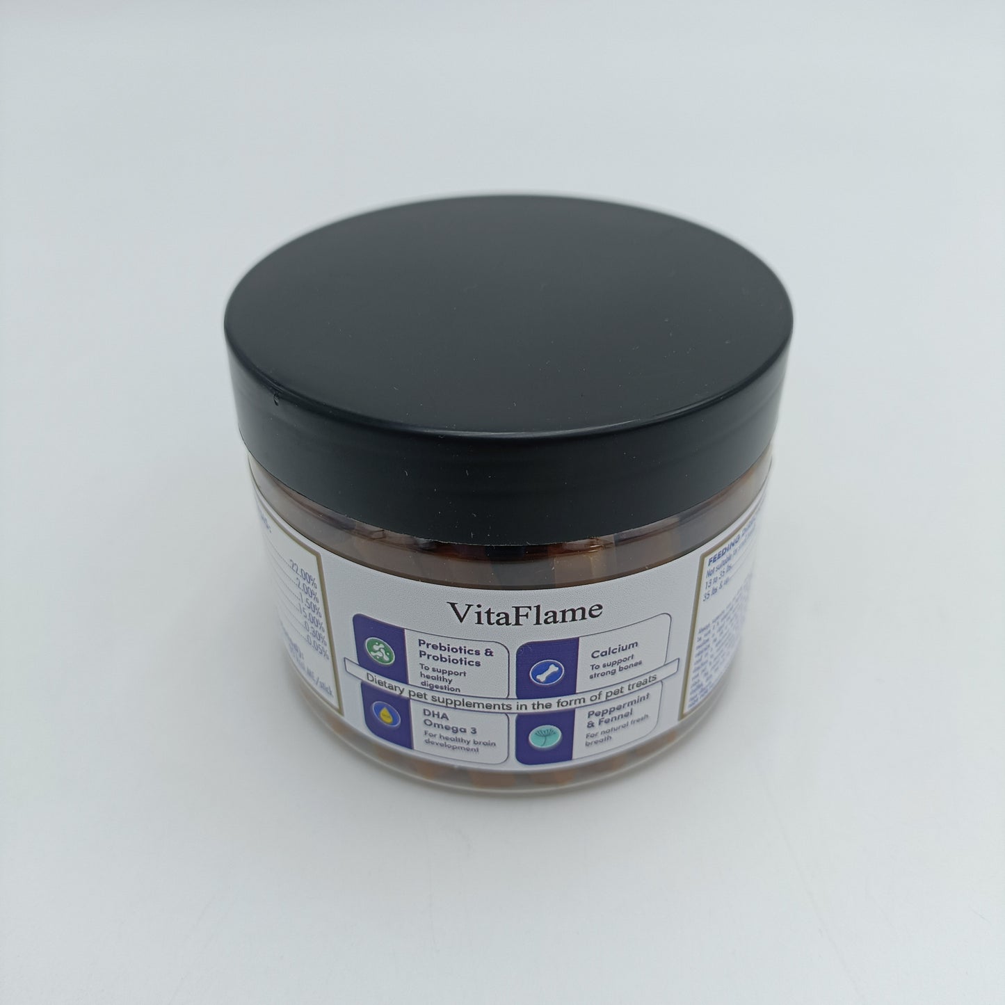 VitaFlame  Dietary pet supplements in the form of pet treats Support Dog's Immune Response, Skin, Coat, Joints & Overall Health