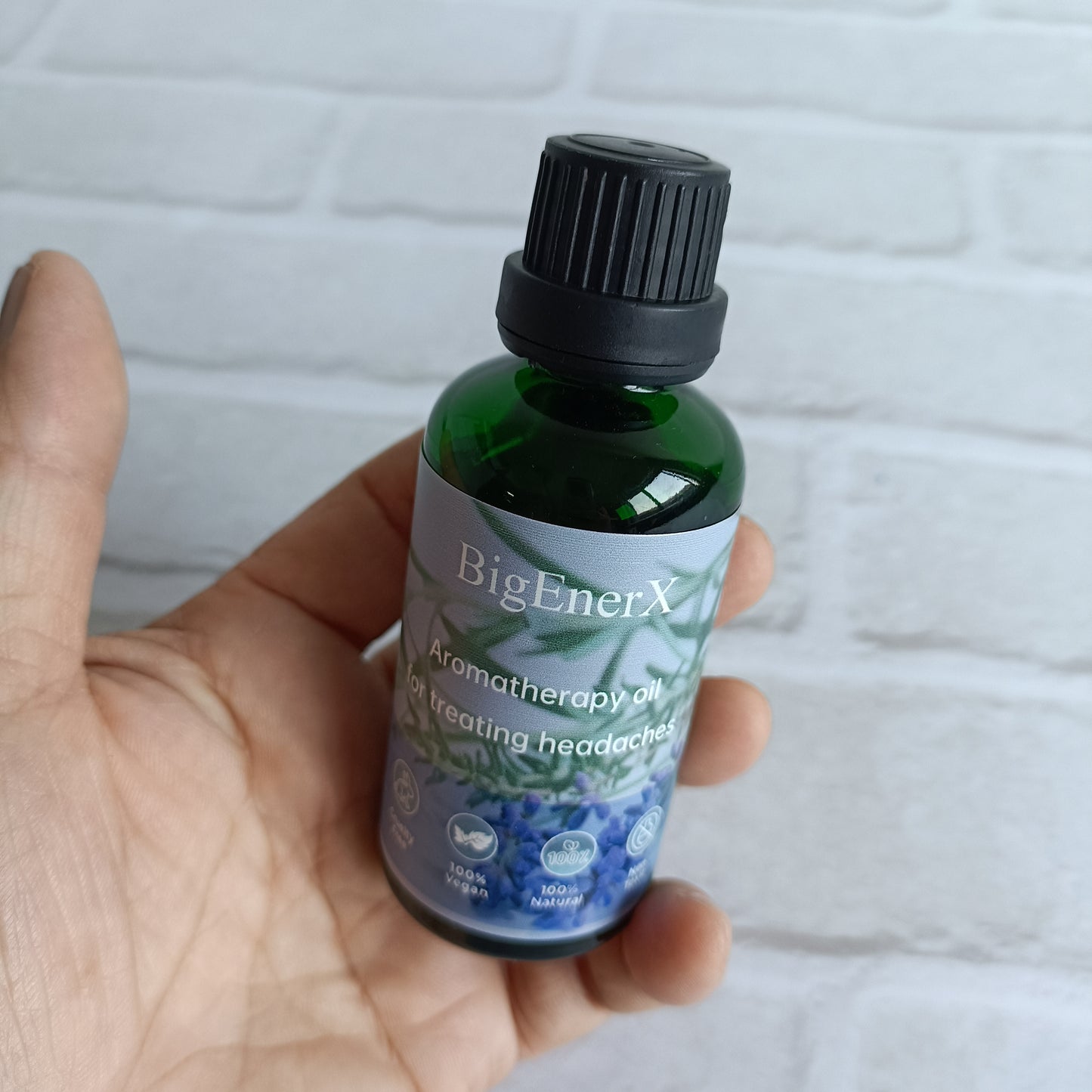 BigEnerX Aromatherapy oils, other than essential oils, for {specify use, e.g., treating headaches, relieving stress, curing insomnia, etc.}  Blends for Diffusers, Home Care