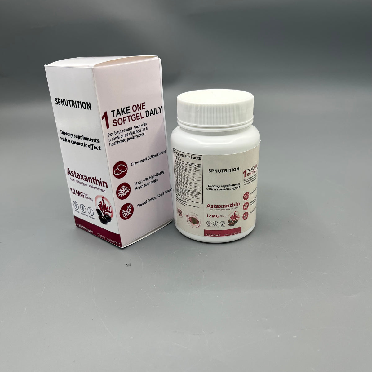 SPNUTRITION  Dietary supplements with a cosmetic effect Antioxidant Dietary Supplement for Skin Health, 120 Softgels
