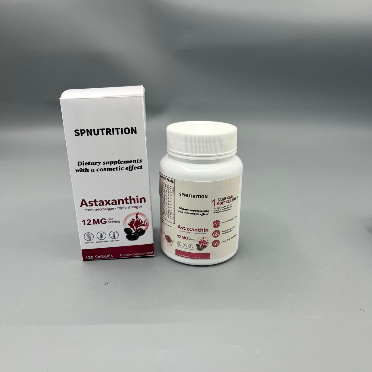 SPNUTRITION  Dietary supplements with a cosmetic effect Antioxidant Dietary Supplement for Skin Health, 120 Softgels