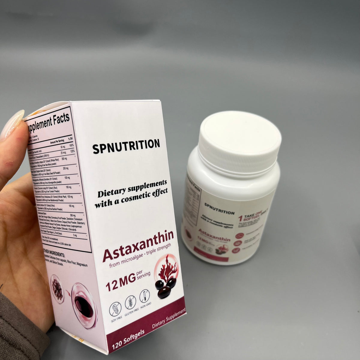 SPNUTRITION  Dietary supplements with a cosmetic effect Antioxidant Dietary Supplement for Skin Health, 120 Softgels