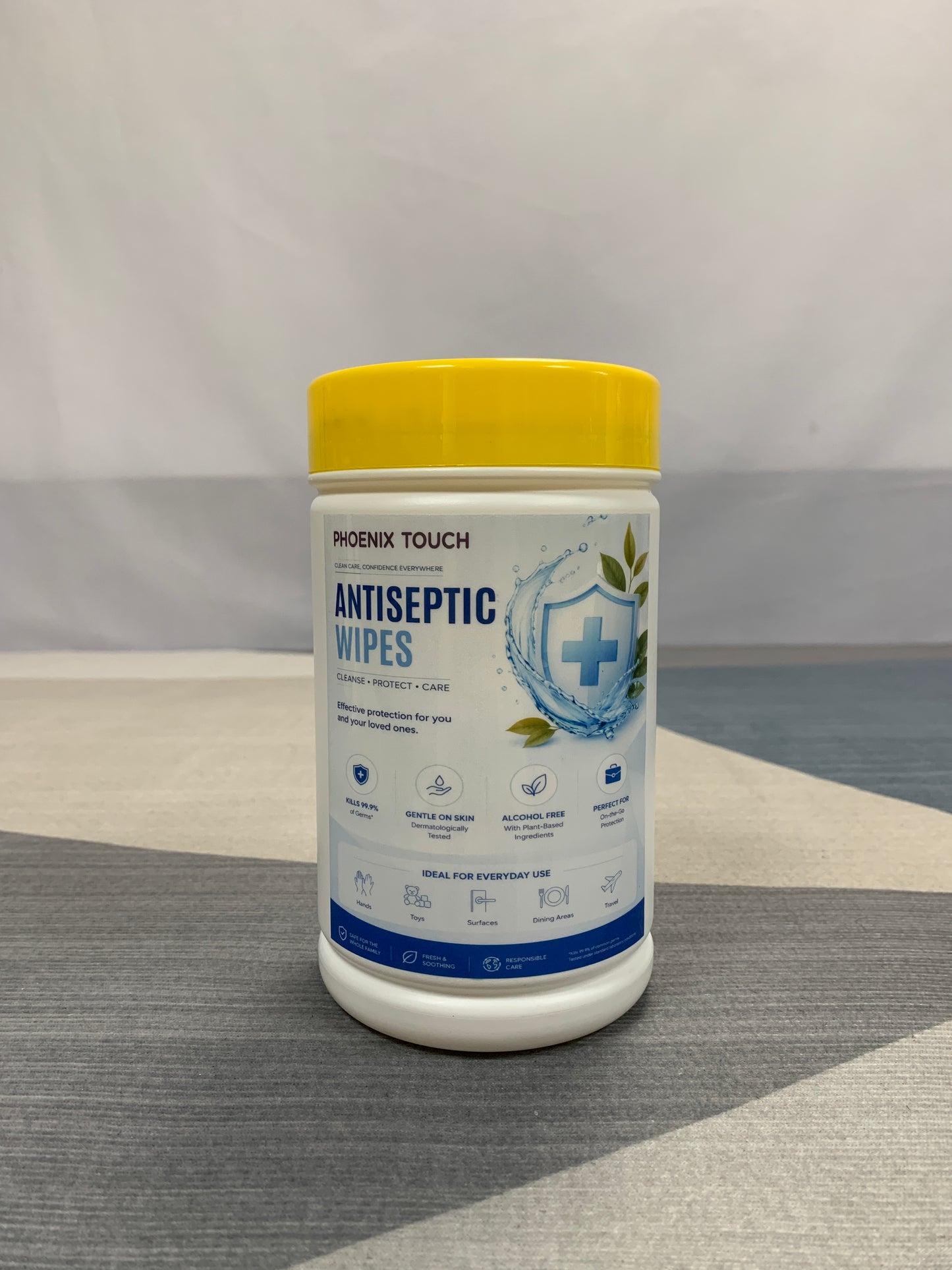 PHOENIX TOUCH  Disinfecting wipes   Alcohol-Free Antiseptic Wipes, 99.9% Germ Killing Disinfecting Wipes, Gentle Plant-Based Cleaning Wipes for Home Travel