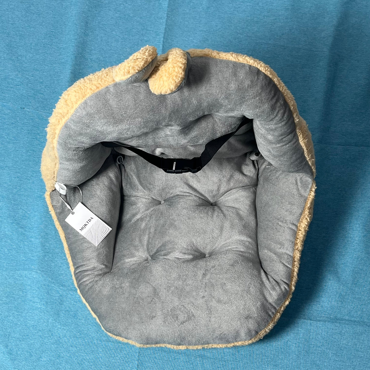 MQKTDA Cushions Soft Plush Dog Car Seat Cushion, Anti-slip Pet Travel Cushion with Safety
