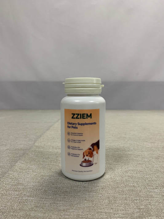 ZZIEM  Dietary supplements for pets  Petcare Multifunctional Chewable Pet Dietary Supplement, Dog & Cat General Nutrition Snack Tablets