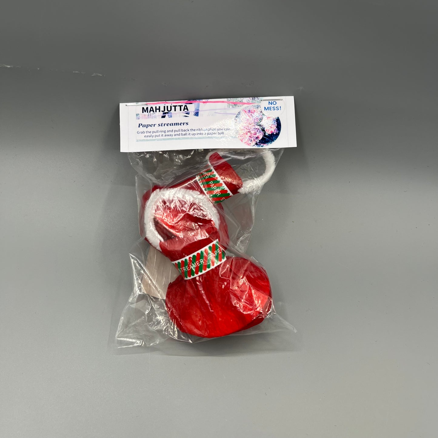 MAHJUTTA  Paper streamers   Paper streamers Portable Santa Style Pull String Confetti Poppers for Xmas Birthday Celebration