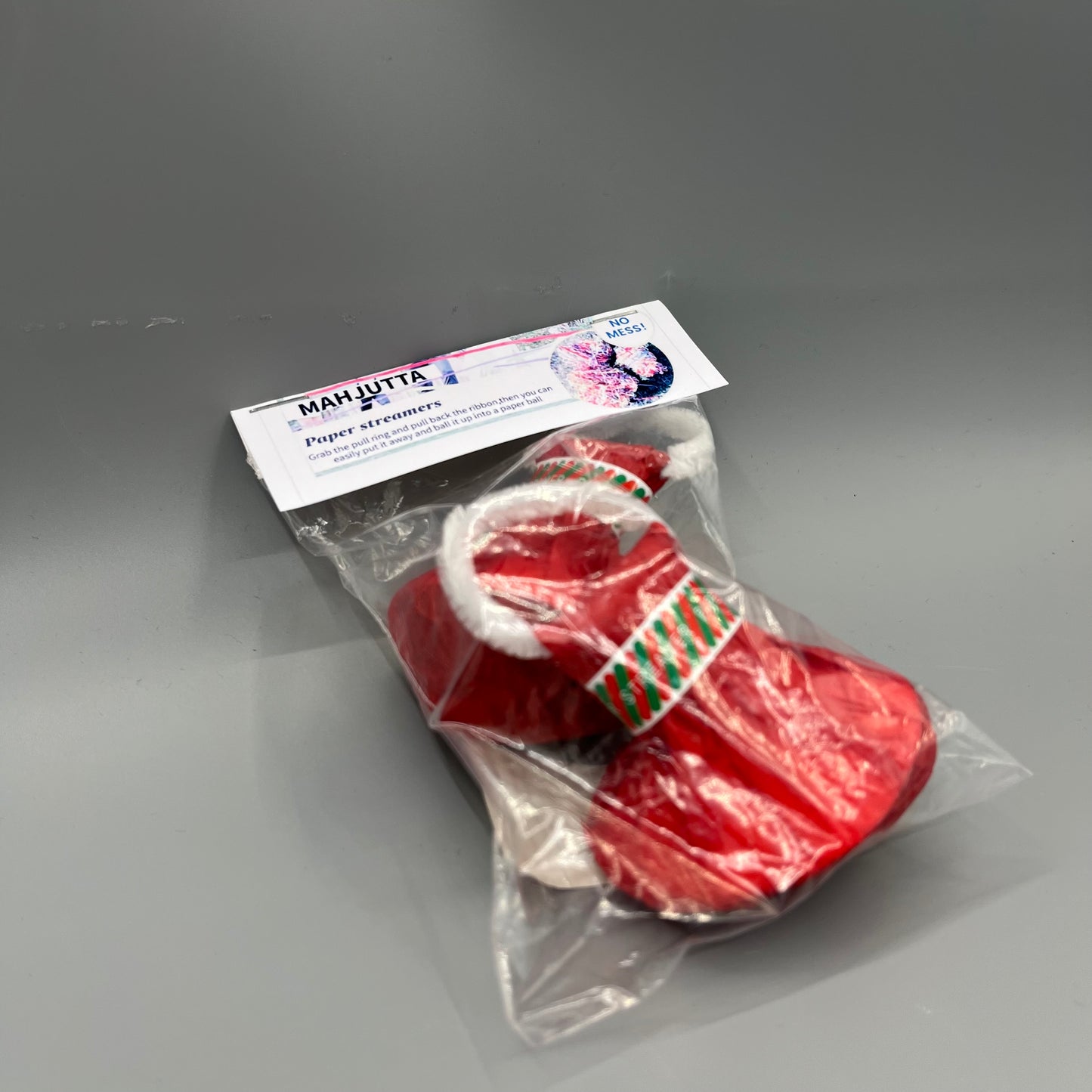 MAHJUTTA  Paper streamers   Paper streamers Portable Santa Style Pull String Confetti Poppers for Xmas Birthday Celebration