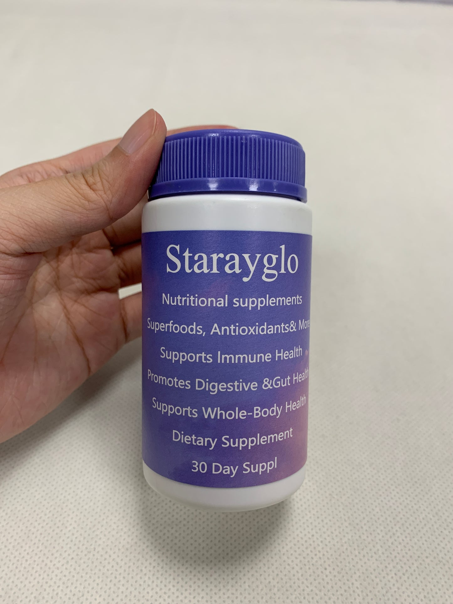Starayglo Nutritional supplements Our probiotics are designed to support digestive system health and intestinal health.