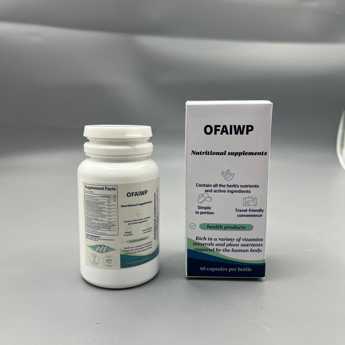 OFAIWP  Nutritional supplements   Plant Active Ingredient Complex Vitamin & Mineral Pills for Daily Body Nutrition Support