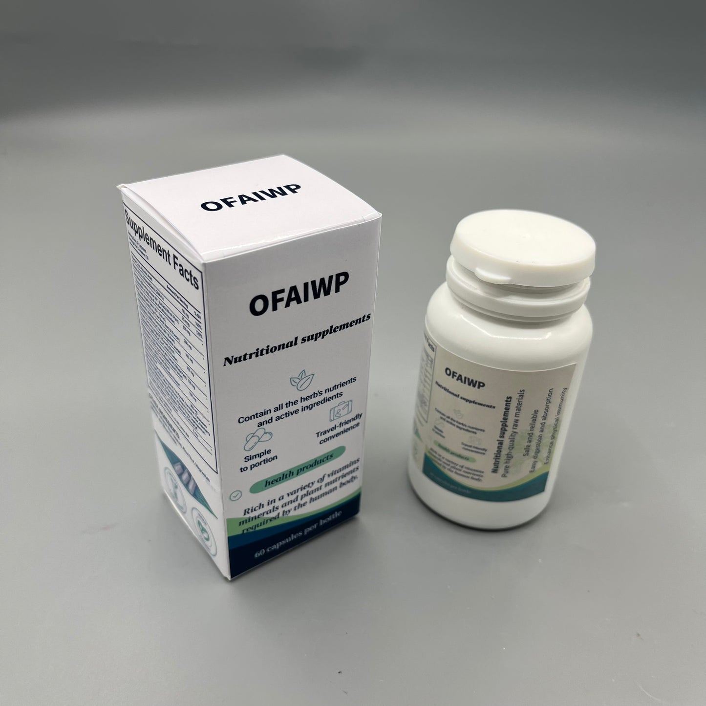 OFAIWP  Nutritional supplements   Plant Active Ingredient Complex Vitamin & Mineral Pills for Daily Body Nutrition Support