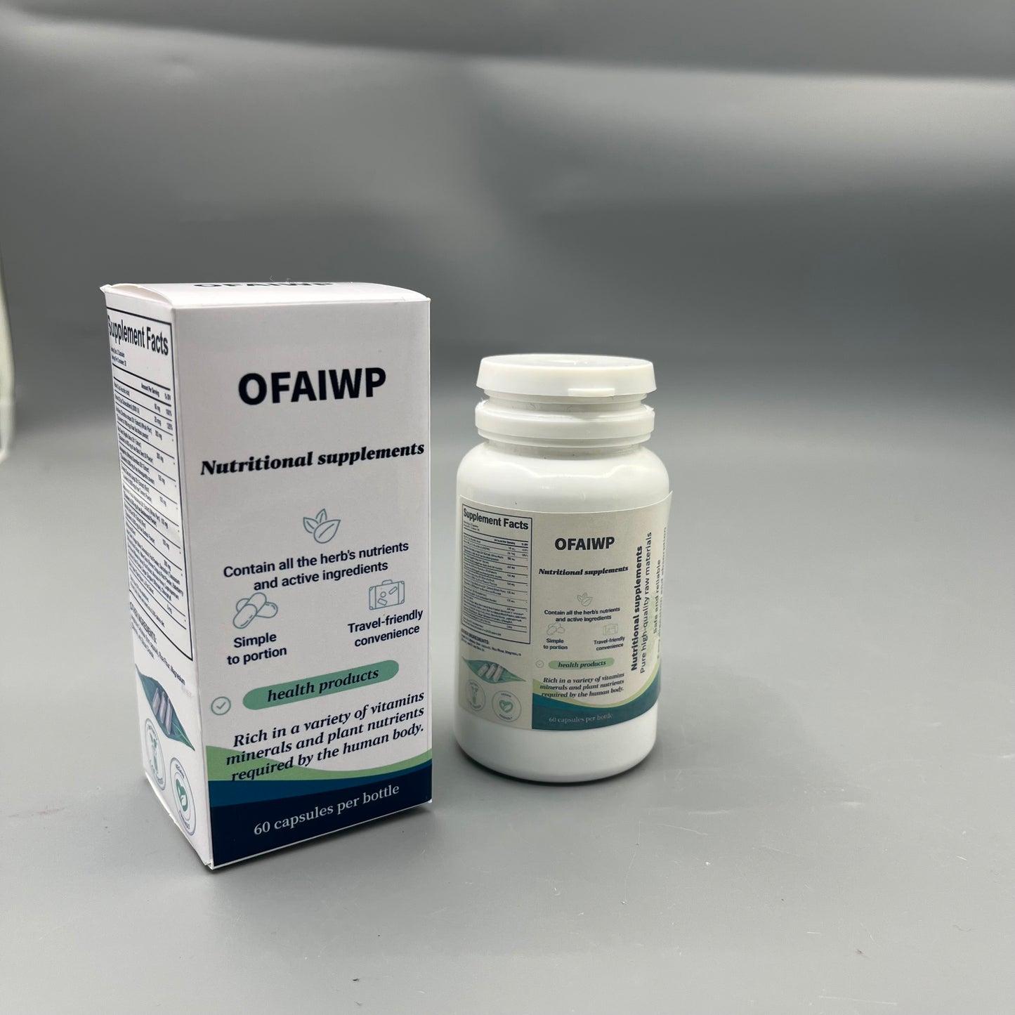 OFAIWP  Nutritional supplements   Plant Active Ingredient Complex Vitamin & Mineral Pills for Daily Body Nutrition Support