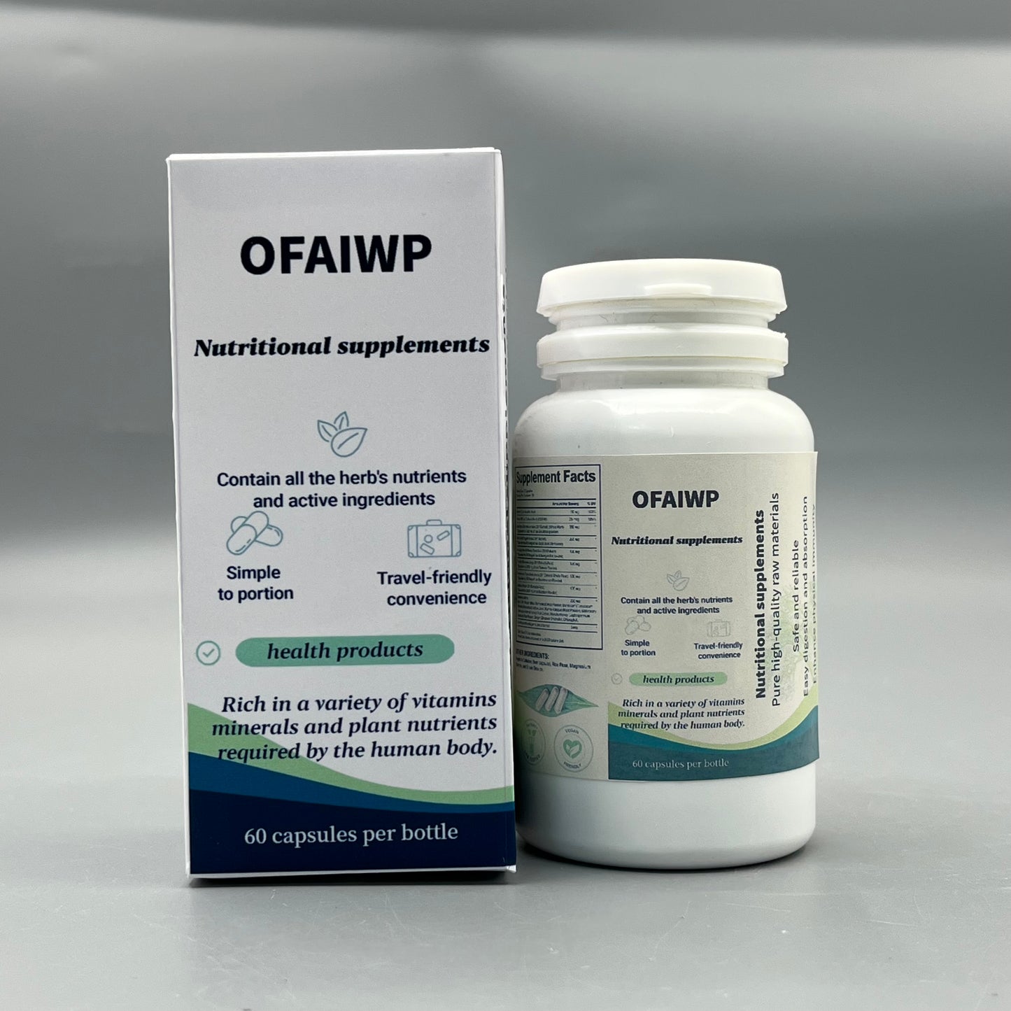 OFAIWP  Nutritional supplements   Plant Active Ingredient Complex Vitamin & Mineral Pills for Daily Body Nutrition Support