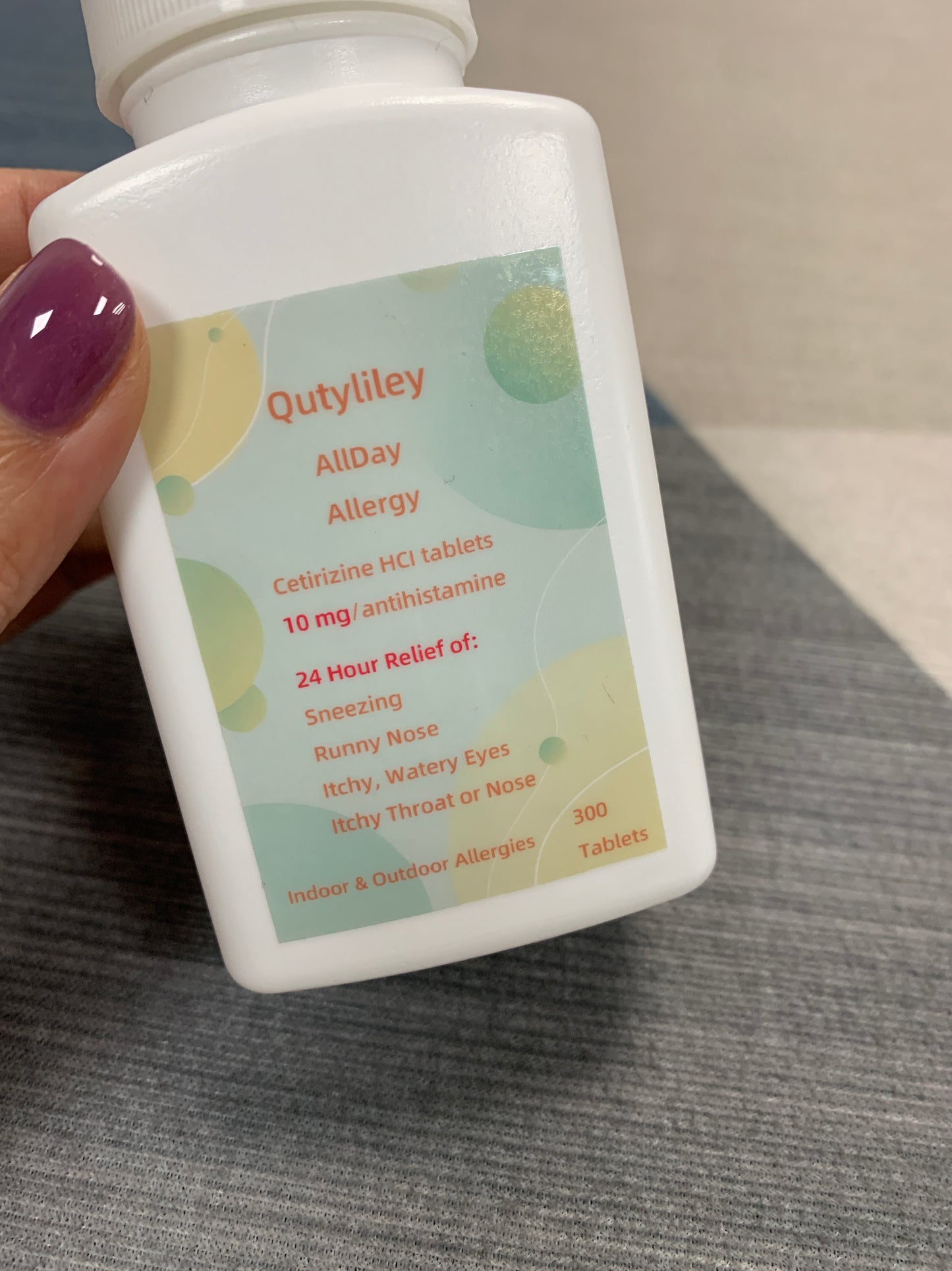 Qutyliley Allergy relief medication Allergy Relief Medication Antihistamine Tablets Fast Relief for Hay Fever Itchy Eyes Skin Allergies