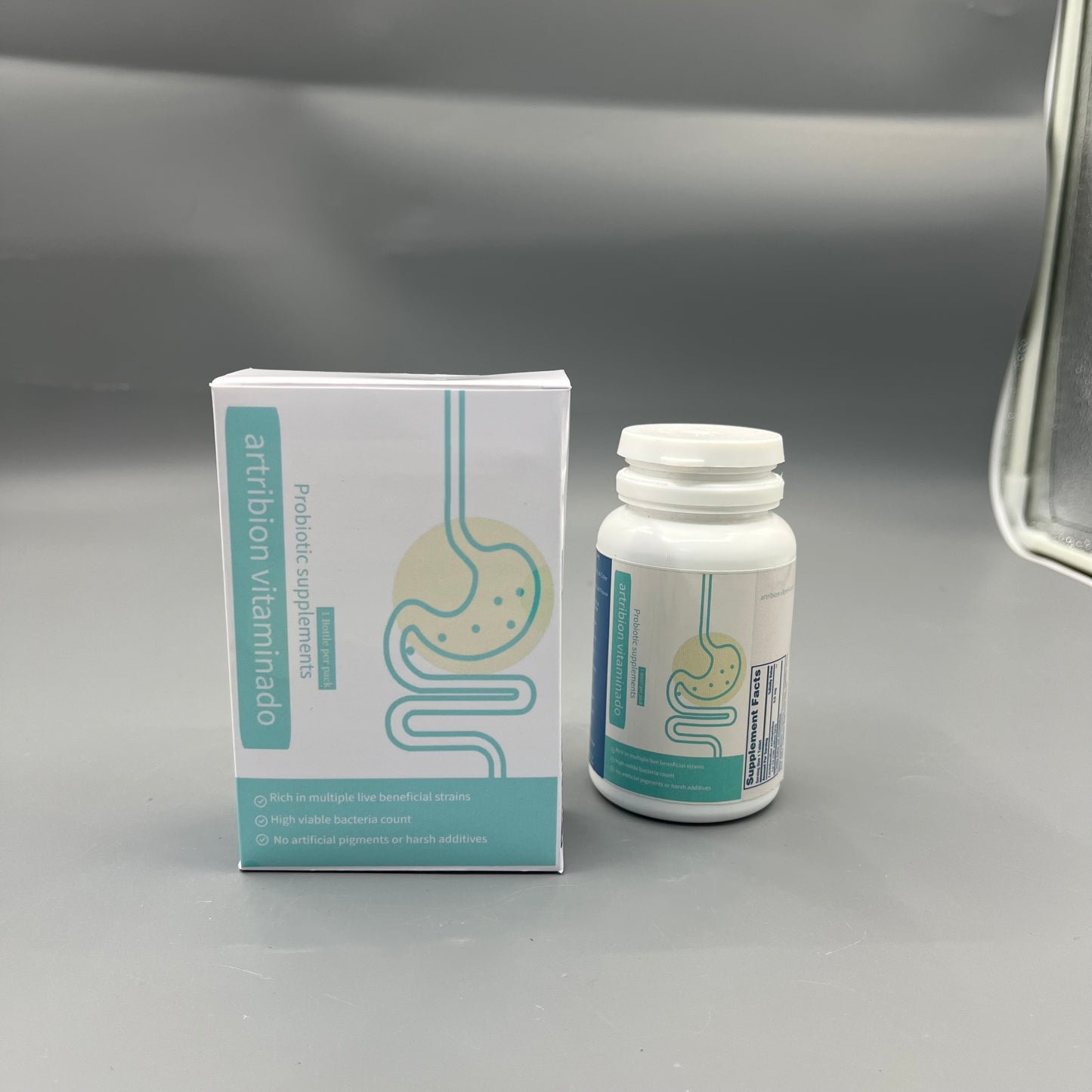 artribion vitaminado Probiotic supplements   No Artificial Pigments Digestive Support Capsules for Adults Daily Intestinal Care