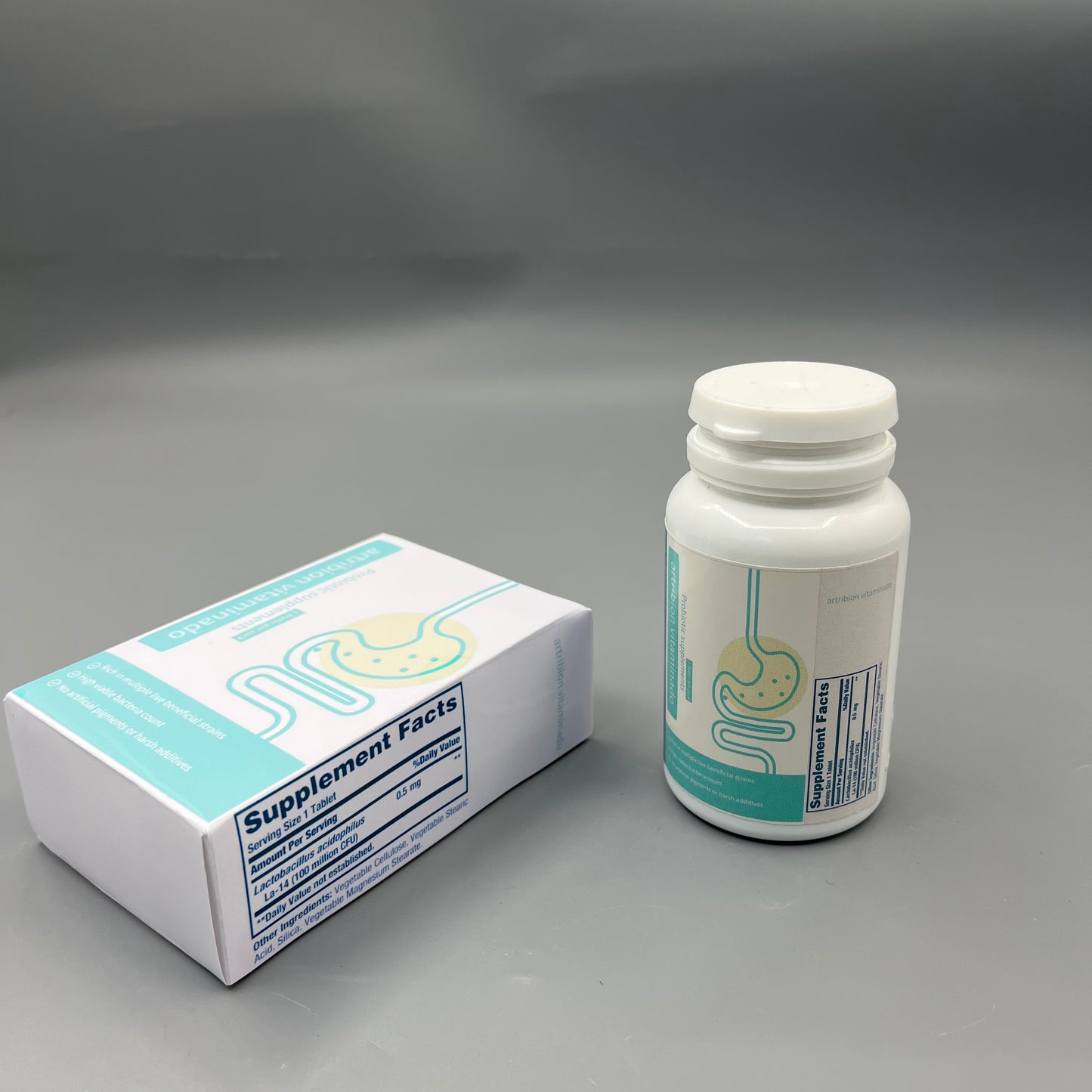 artribion vitaminado Probiotic supplements   No Artificial Pigments Digestive Support Capsules for Adults Daily Intestinal Care
