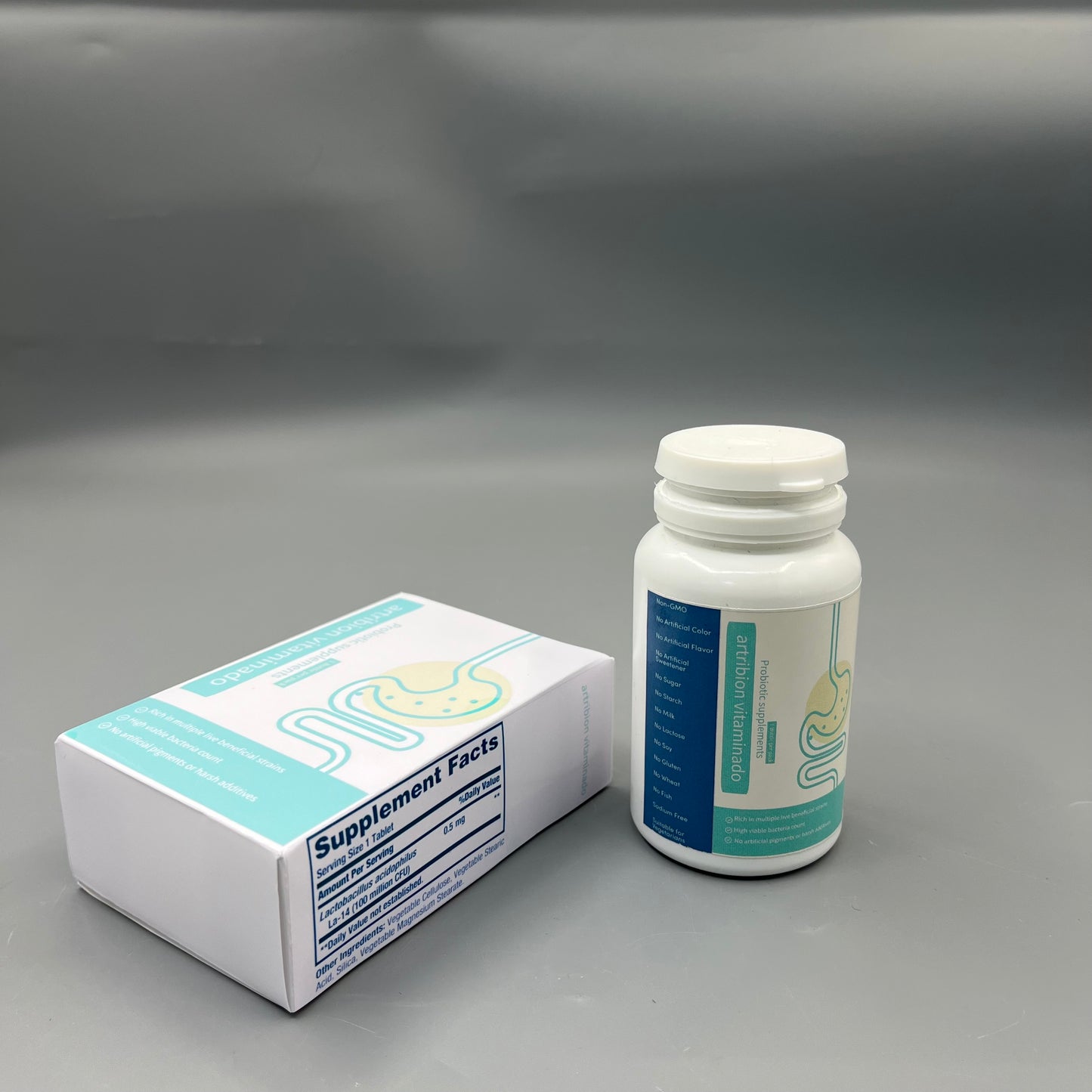 artribion vitaminado Probiotic supplements   No Artificial Pigments Digestive Support Capsules for Adults Daily Intestinal Care