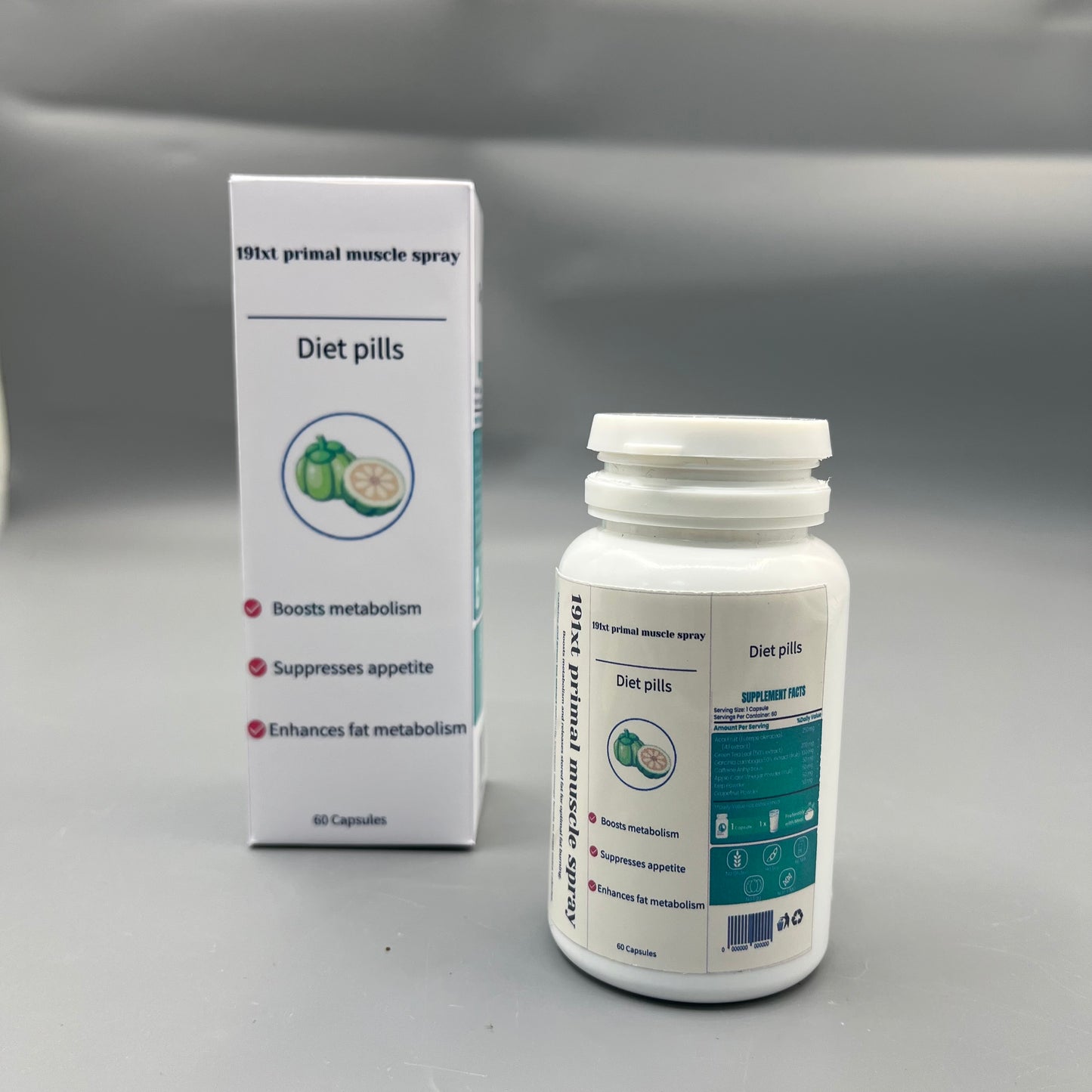 191xt primal muscle spray  Diet pills Garcinia Cambogia Extract Metabolism Boost Appetite Suppress Capsule