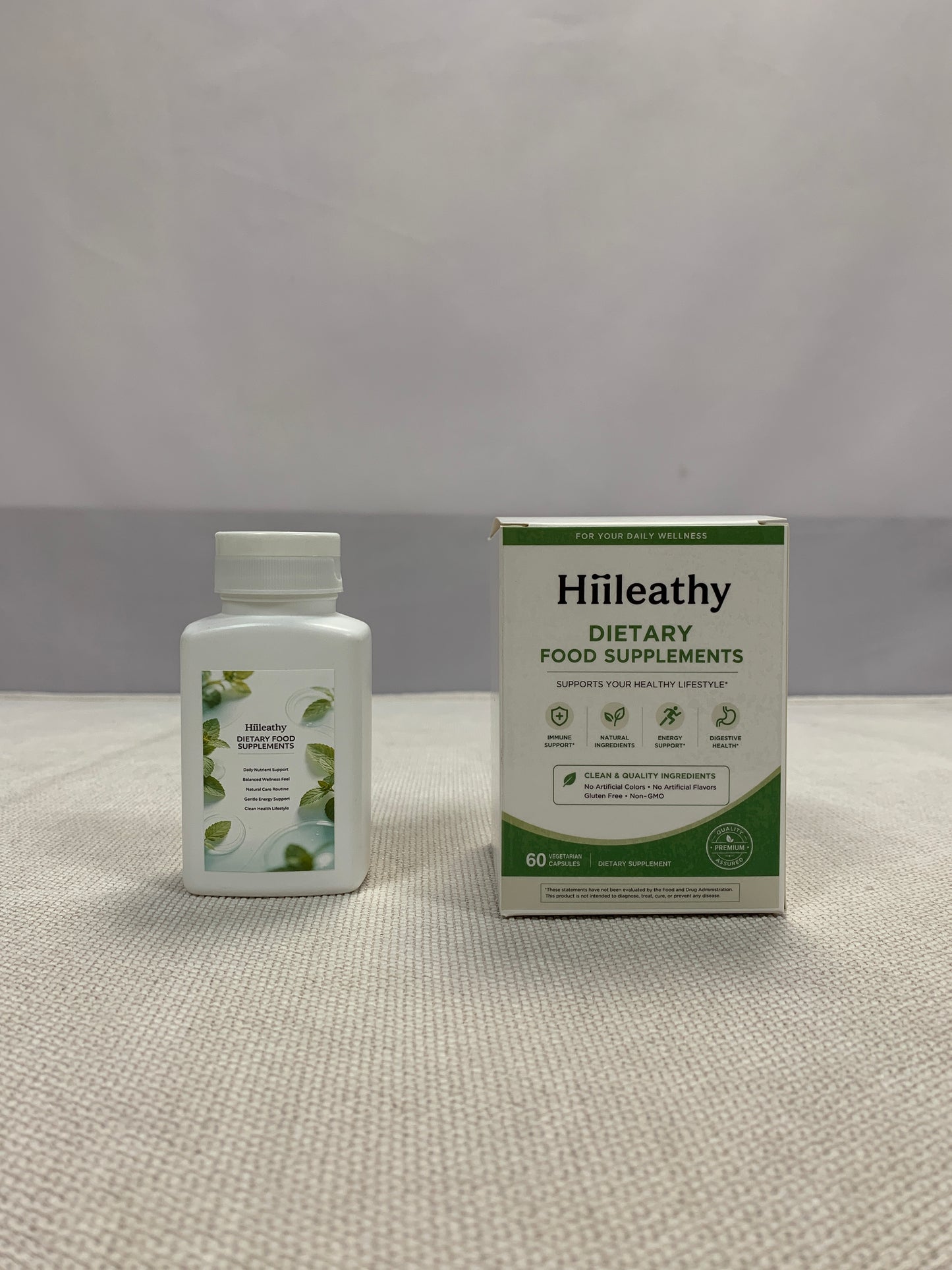 Hiileathy  Dietary food supplements Daily Nutritional Supplement for Immune, Energy and Digestive Health Support, 60 Count