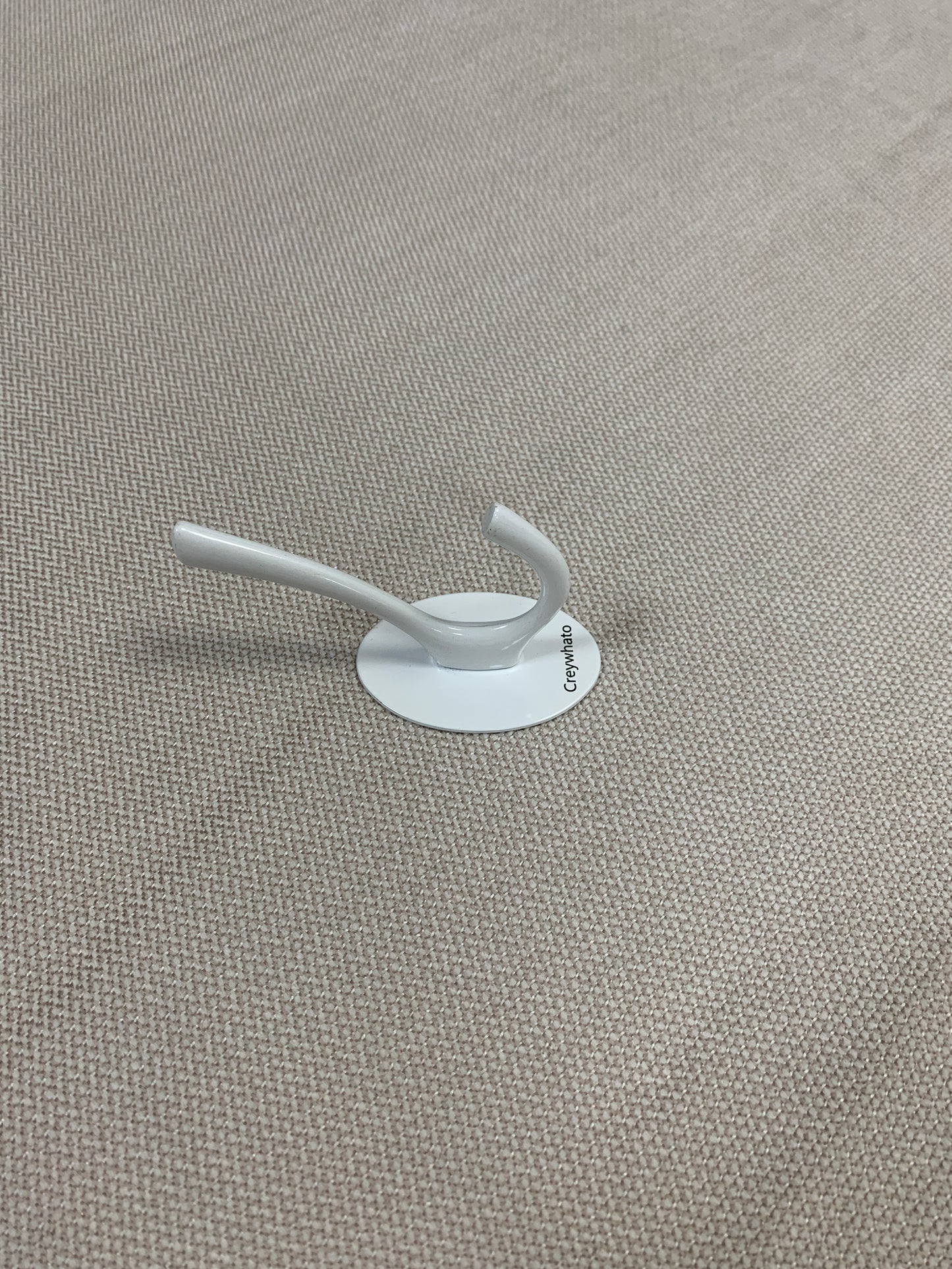 Creywhato   Towel hooks of metal, White Self Adhesive Wall Mounted Hook for Towel, Coat and Robe