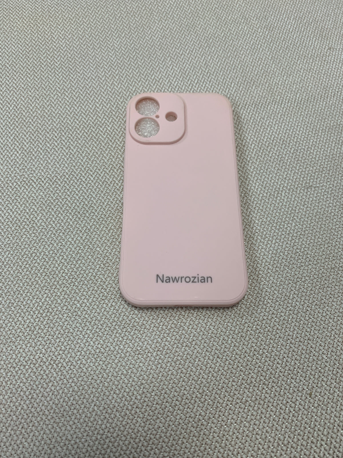Nawrozian Cell phone cases  Matte Pink Shockproof Phone Cover with Raised Camera Cutout