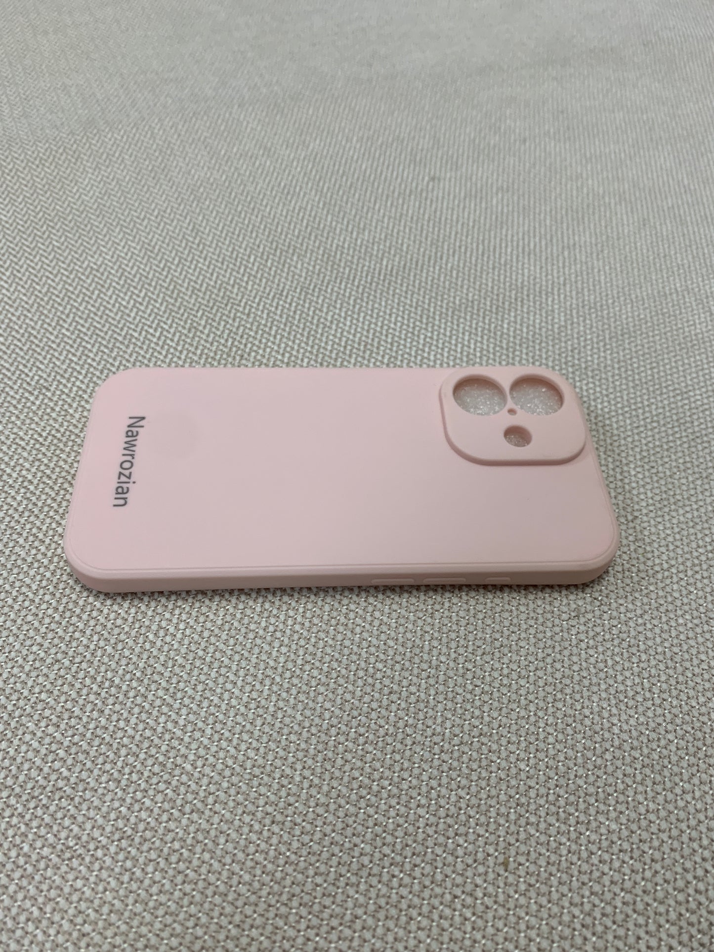 Nawrozian Cell phone cases  Matte Pink Shockproof Phone Cover with Raised Camera Cutout