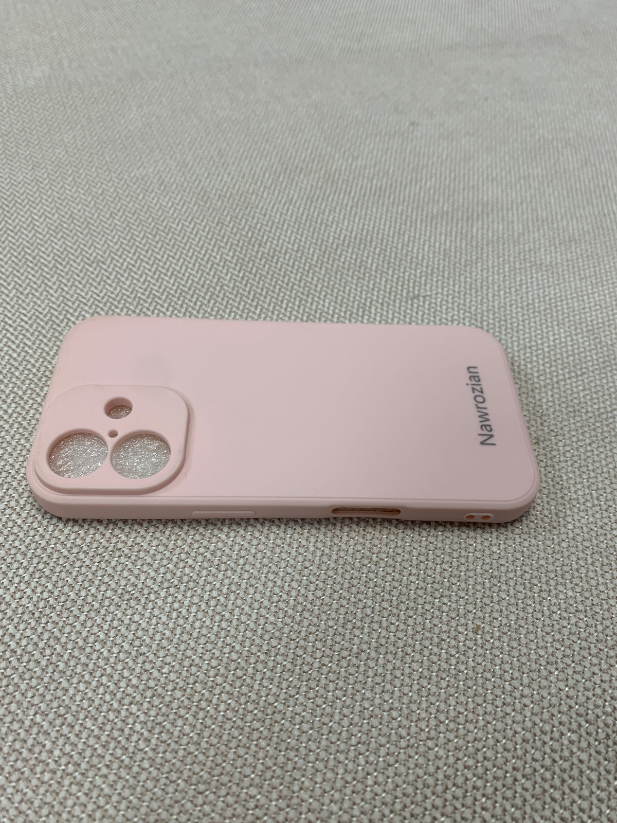 Nawrozian Cell phone cases  Matte Pink Shockproof Phone Cover with Raised Camera Cutout