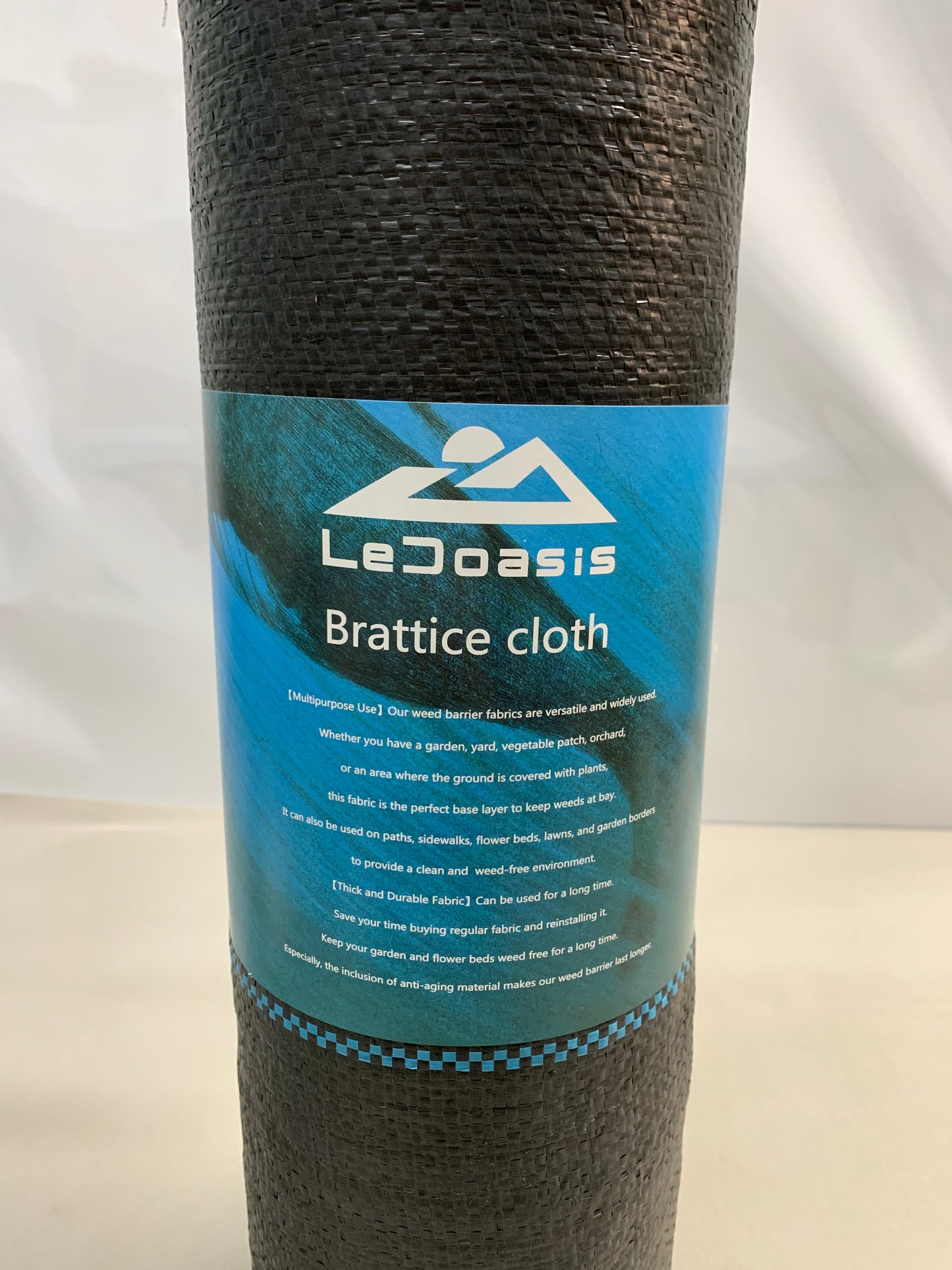 LeDoasis Brattice cloth Garden Liner Ground Cover Weed Control Fabric,Weed Tarp for Garden
