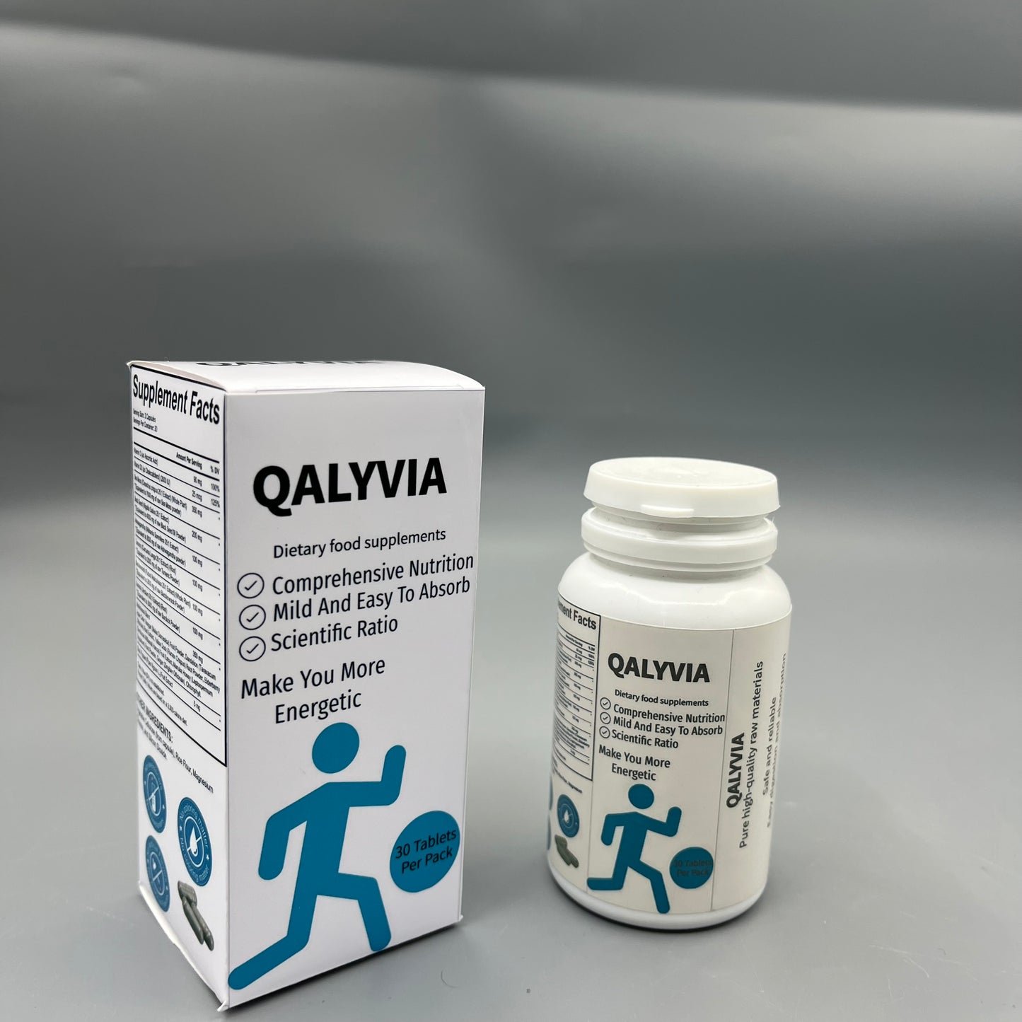 QALYVIA Dietary food supplements     Mild Easy-Absorb Nutrition Tablets, Daily Nutritional Supplement to Support Body Vitality for Adults