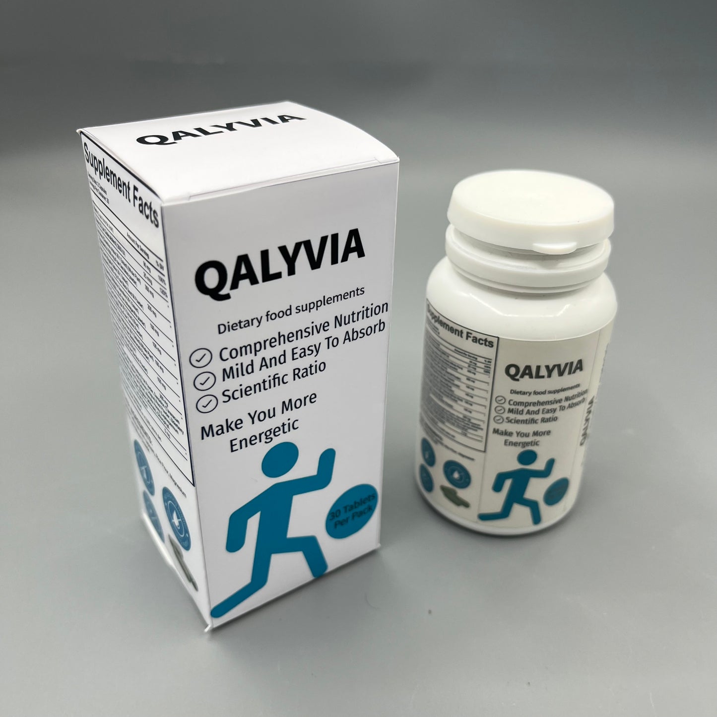 QALYVIA Dietary food supplements     Mild Easy-Absorb Nutrition Tablets, Daily Nutritional Supplement to Support Body Vitality for Adults