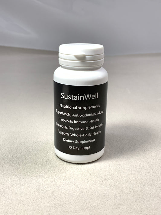SustainWell Nutritional supplements Fruit and Vegetable Supplement for Immune Support, Cognitive Health & Radiant Skin