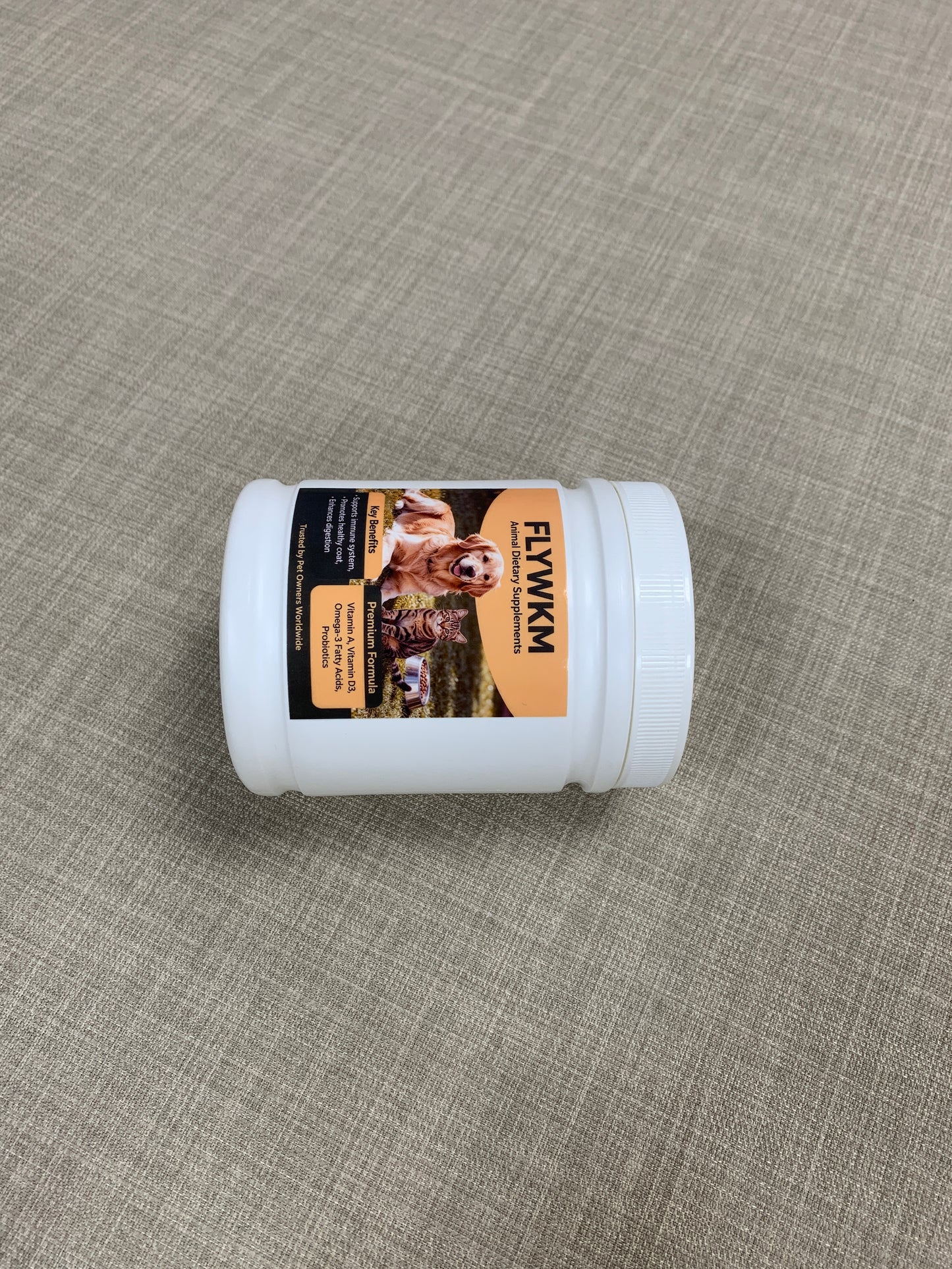 FLYWKM  Dietary supplements for animals Multivitamin Probiotic Powder for Dogs & Cats Skin Coat Immune Support