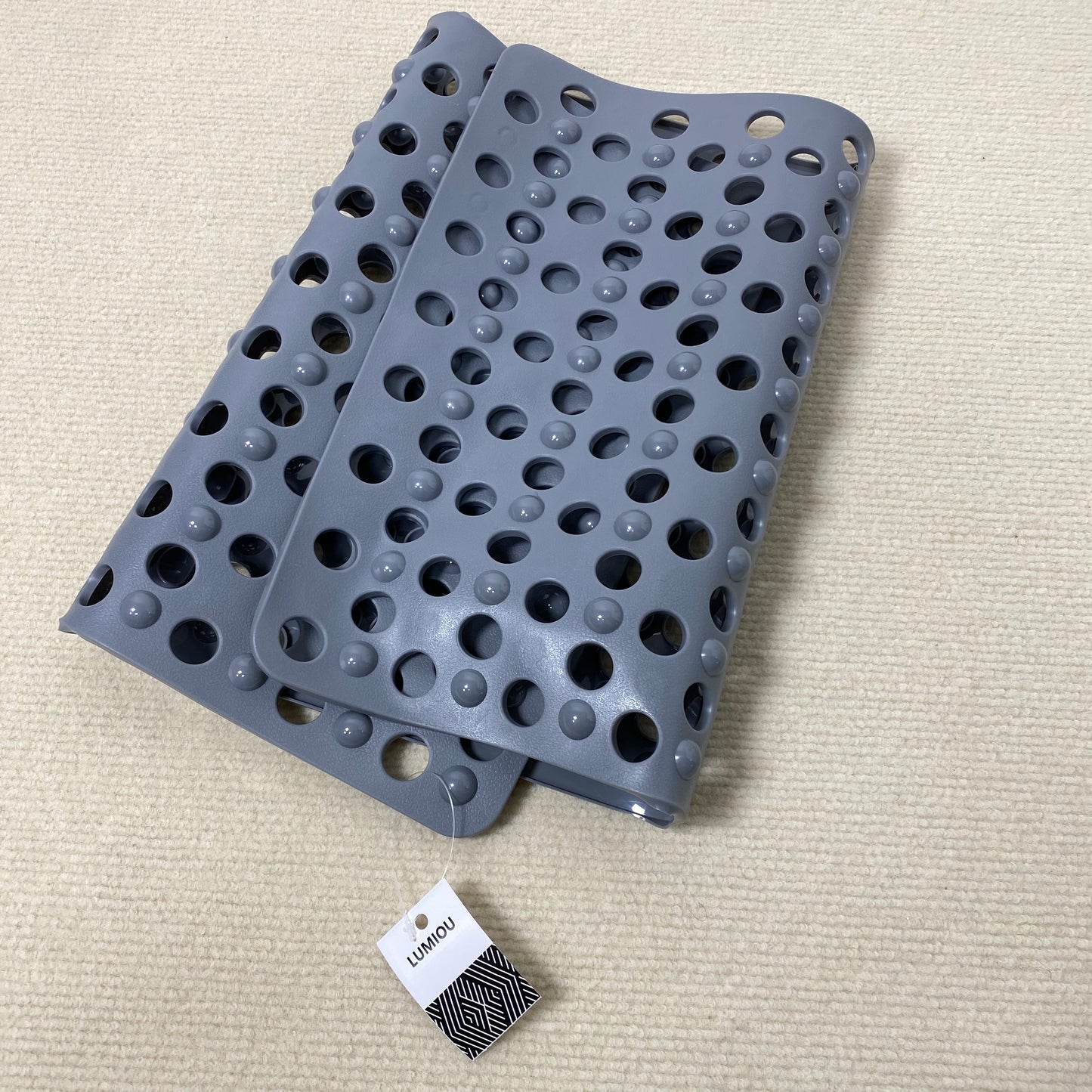 LUMIOU Bath mats of plastic Washable Bathtub Floor Mats