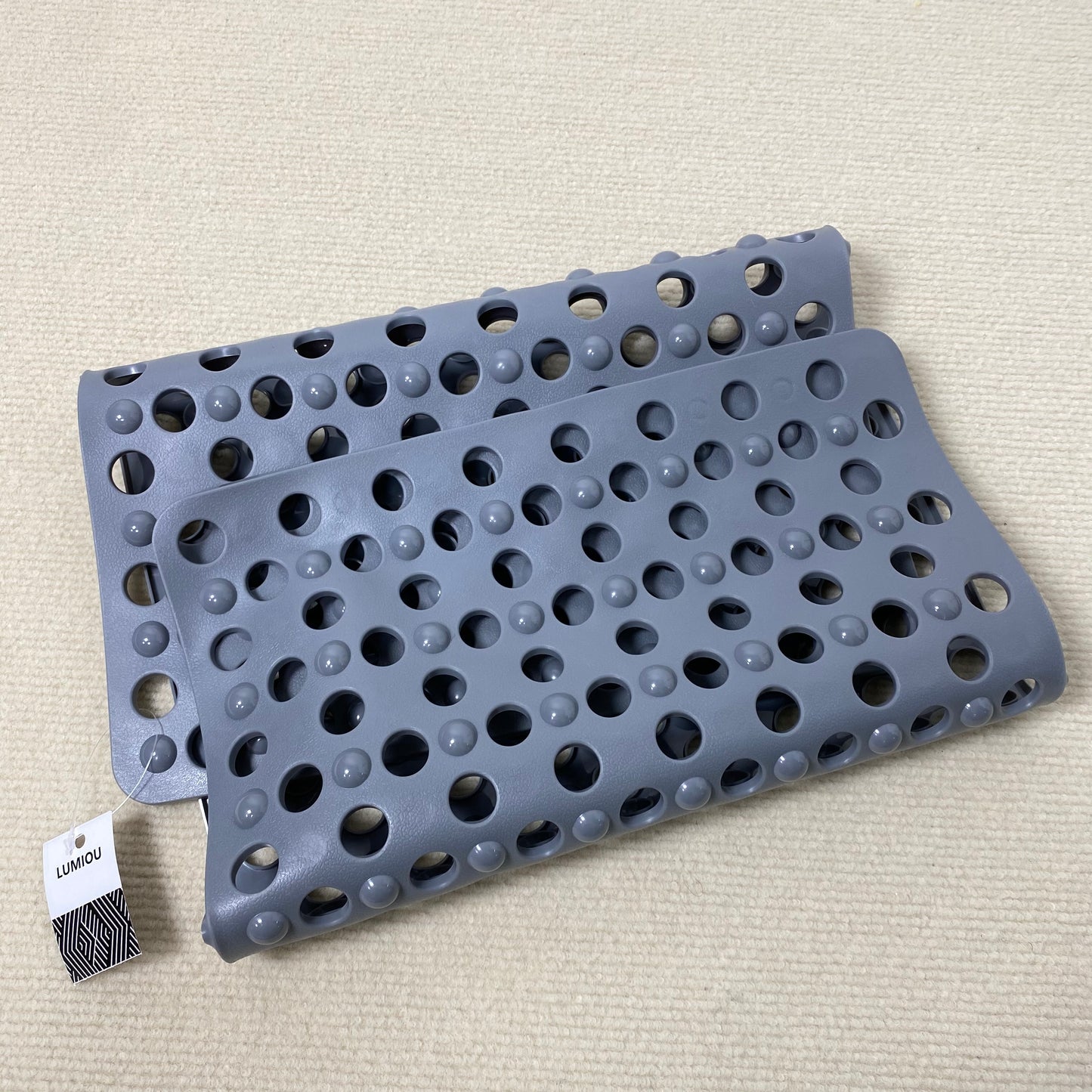 LUMIOU Bath mats of plastic Washable Bathtub Floor Mats