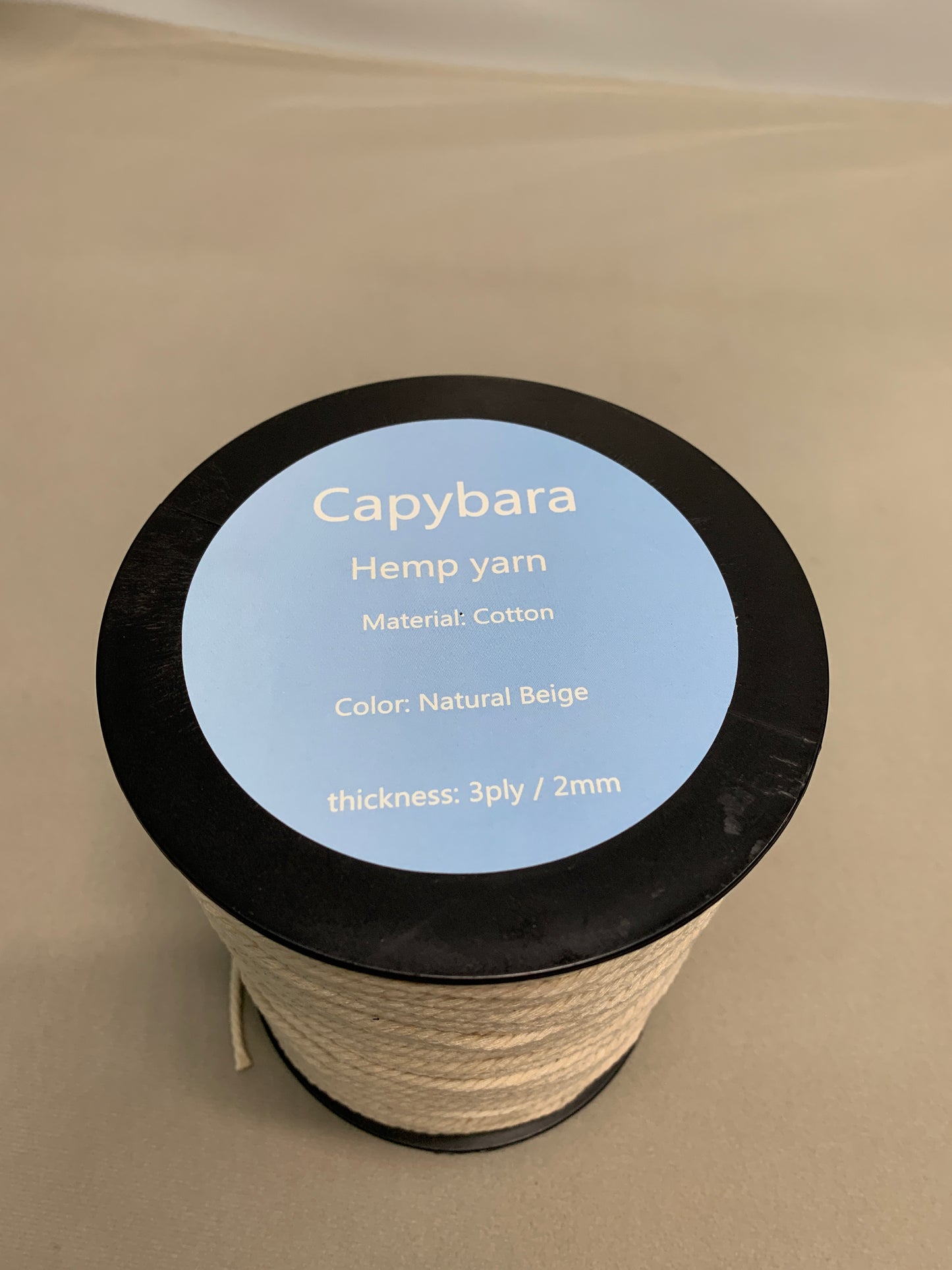 Capybara Hemp yarn Long Brown Twine String Rope for Crafts, Gift Wrapping, Holiday Decorations