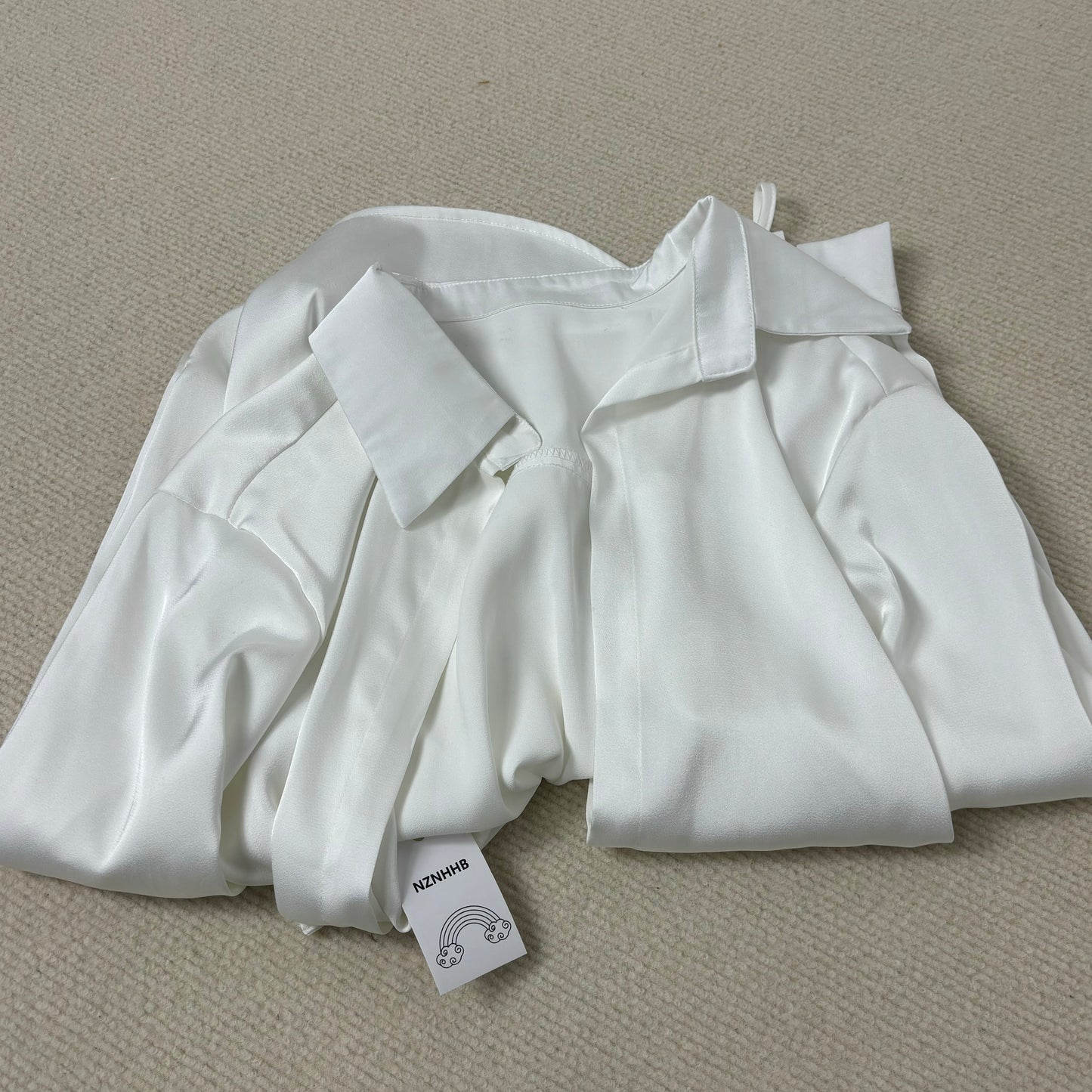 NZNHHB Women's clothing, namely, shirts, dresses, skirts, blouses Womens Button Down Shirt Long Sleeve Classic Collared Tops Work Office Casual Chiffon Blouse